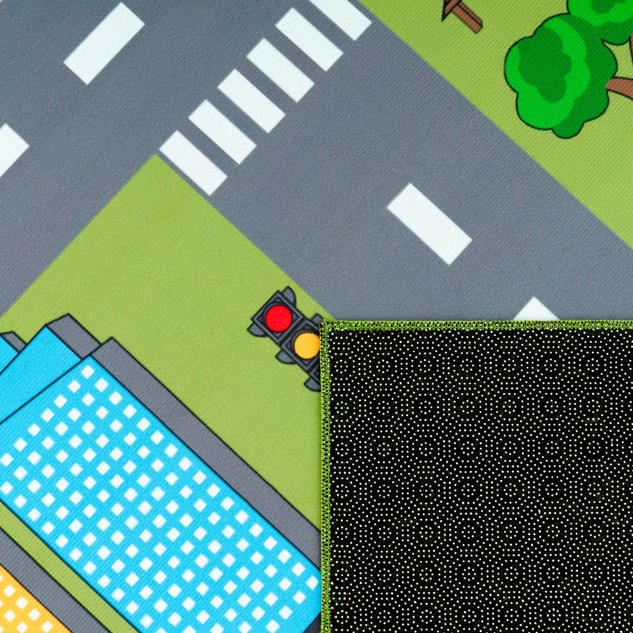 Paco Home Kinderteppich »Bino 570« rund 4 mm Höhe Kurzflor, Straßen-Spiel-Teppich, Kinderzimmer