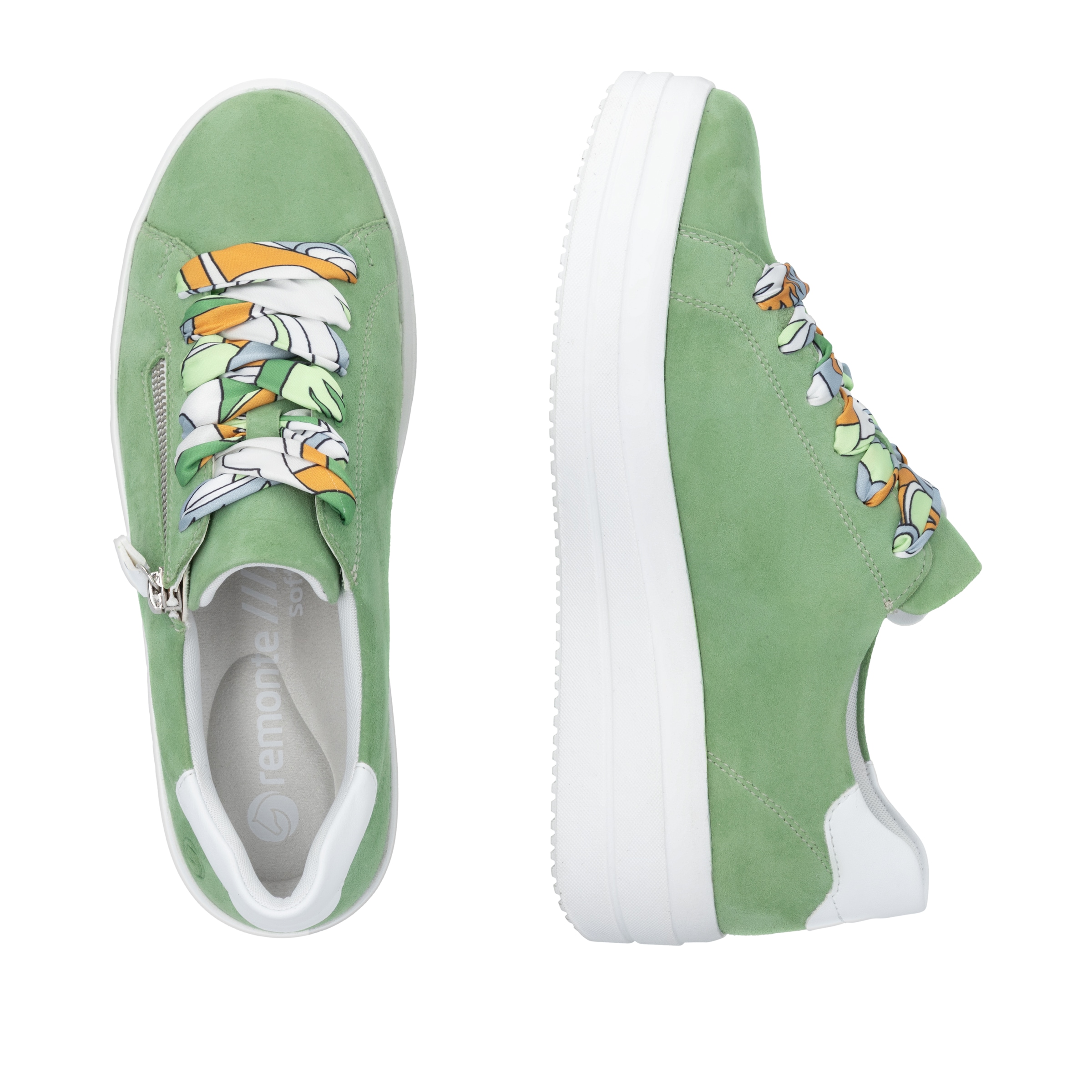 Remonte Plateausneaker  Freizeitschuh, Halbschuh, Schnürer mit Wechselfußbett