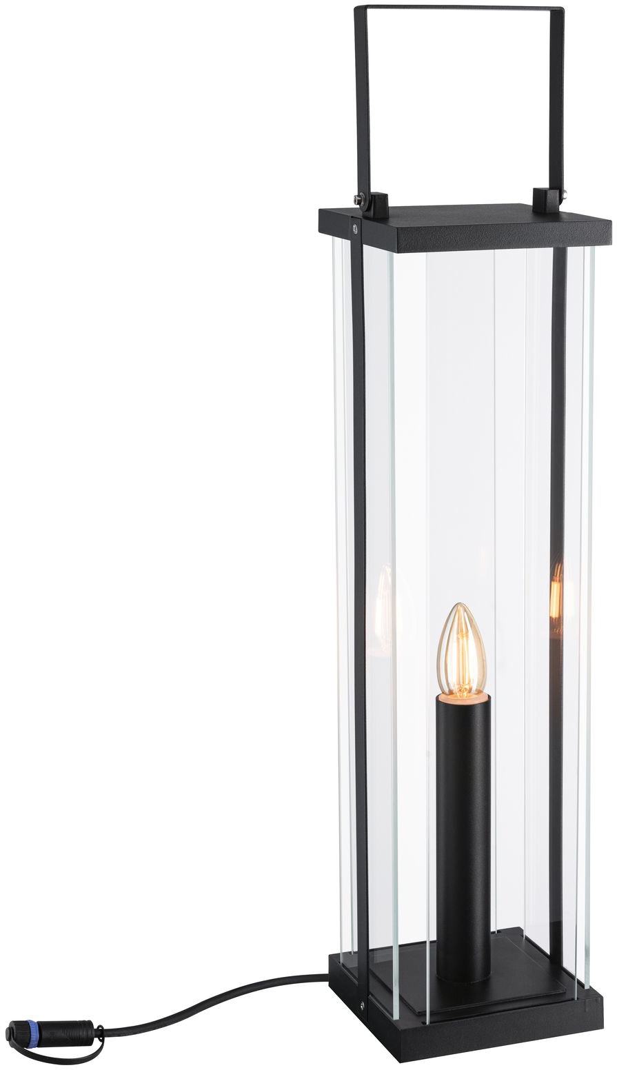 Paulmann LED Gartenleuchte »Plug&Shine«, 1 flammig, Leuchtmittel E14 | Leuchtmittel wechselbar, E14, IP44 24V 56cm E14 1900K Anthrazit