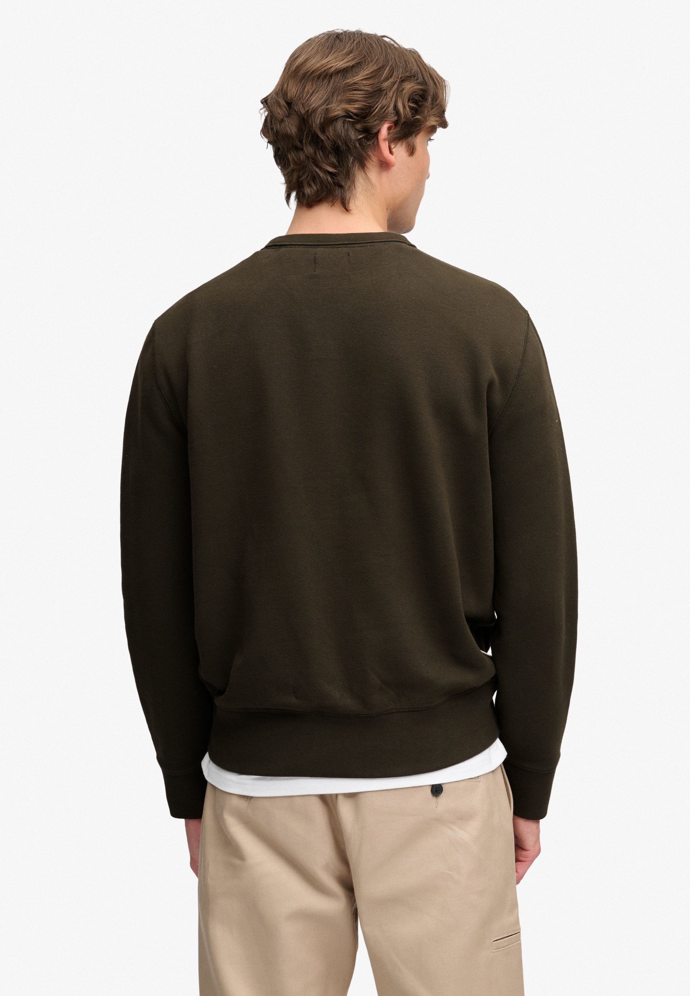 Superdry Sweatshirt »ESSENTIAL STACKED LOGO CREW«, Baumwollmischung
