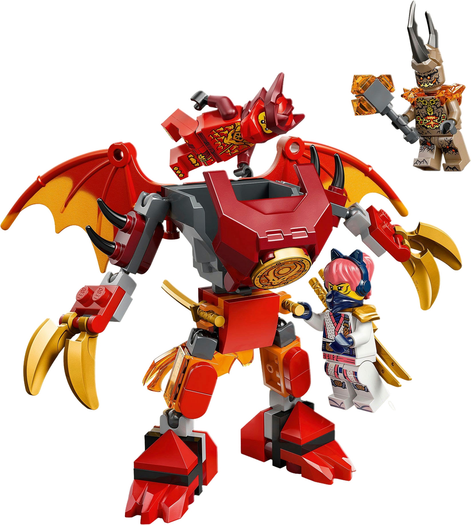 LEGO® Konstruktionsspielsteine »Kais Drachen-Mech Battle Set (71851), LEGO Ninjago«