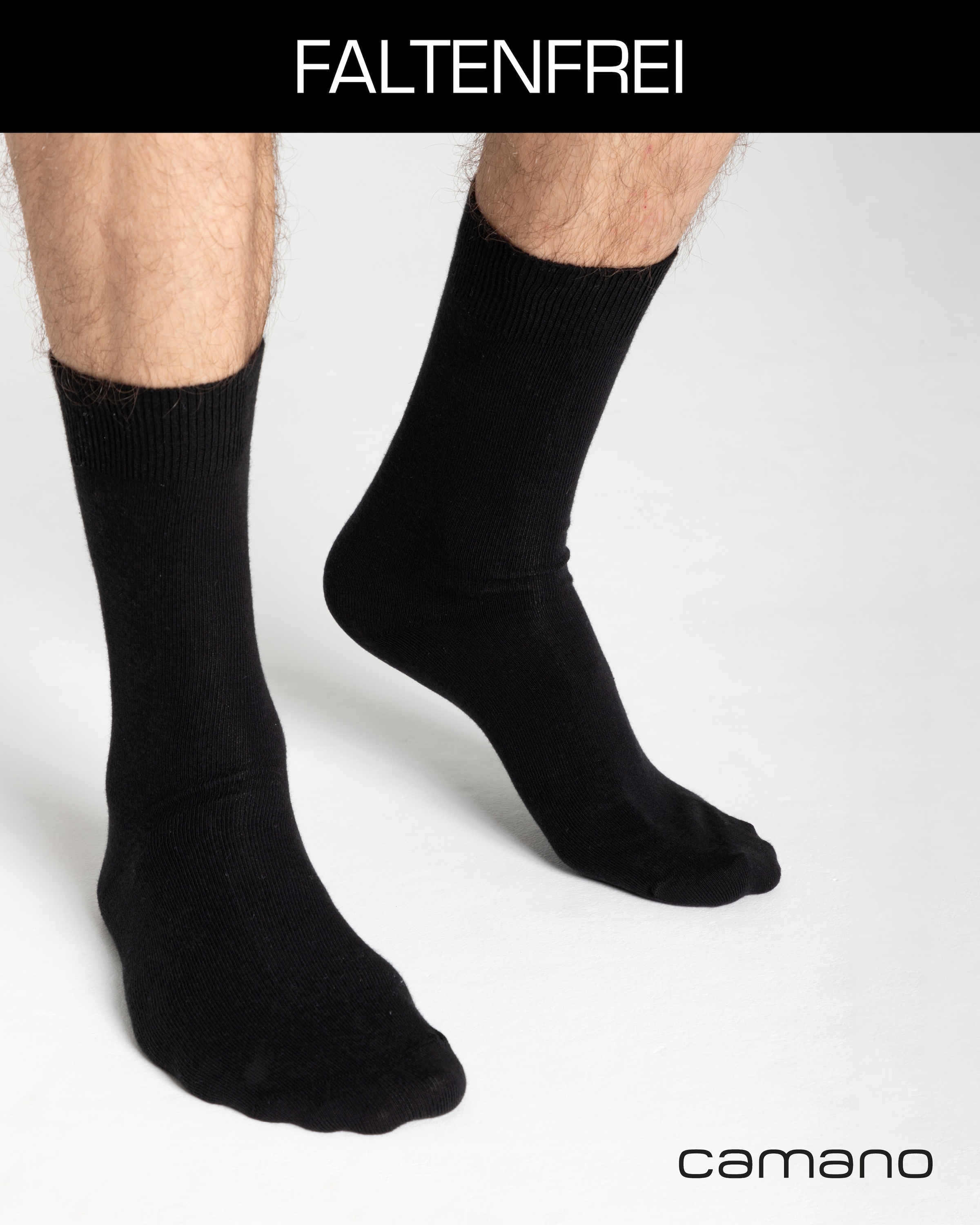 Camano Socken »comfort« 9 Paar,  mit verstärktem Fersen- und Zehenbereich