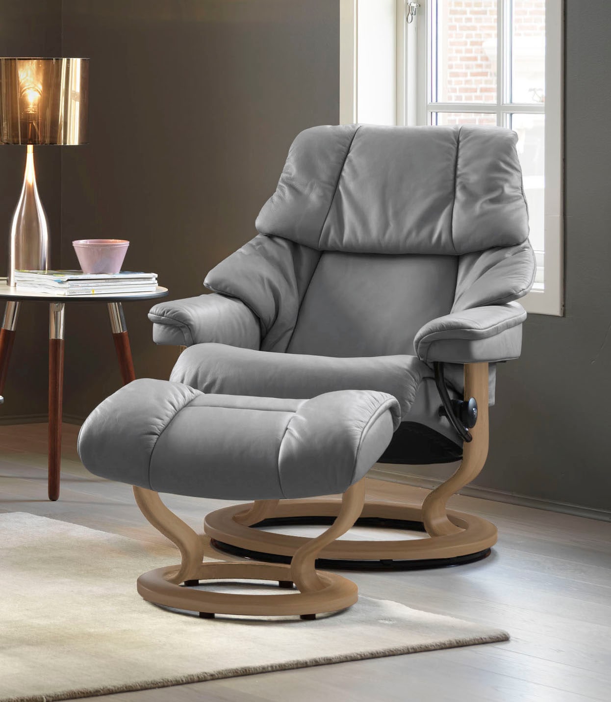 Stressless® Relaxsessel »Reno«, mit Classic Base, Größe S, M & L, Gestell Eiche