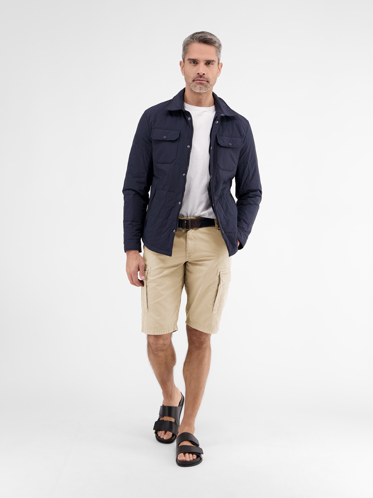 LERROS Bermudas »LERROS Cargobermuda inklusive Gürtel«, (Set)