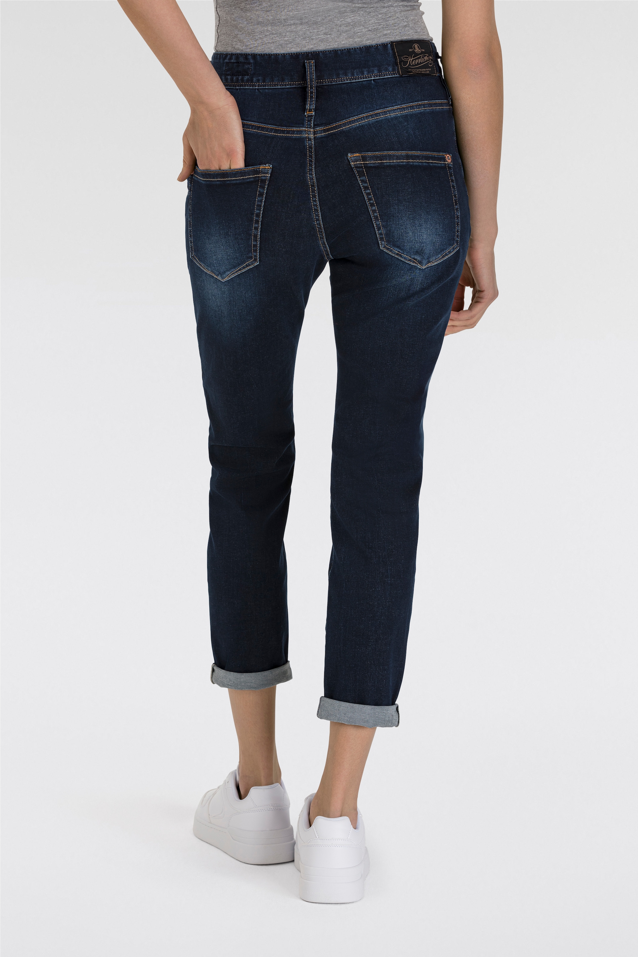 Herrlicher 7/8-Jeans »Shyra Cropped Reused Denim«, mit tiefsitzenden Taschen vorne