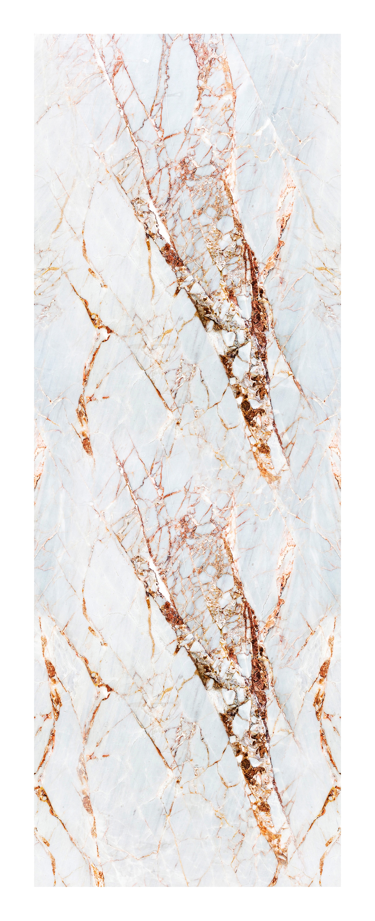 Vinyltapete »Marmor-Weiß«, Steinoptik, 90 x 250 cm, selbstklebend