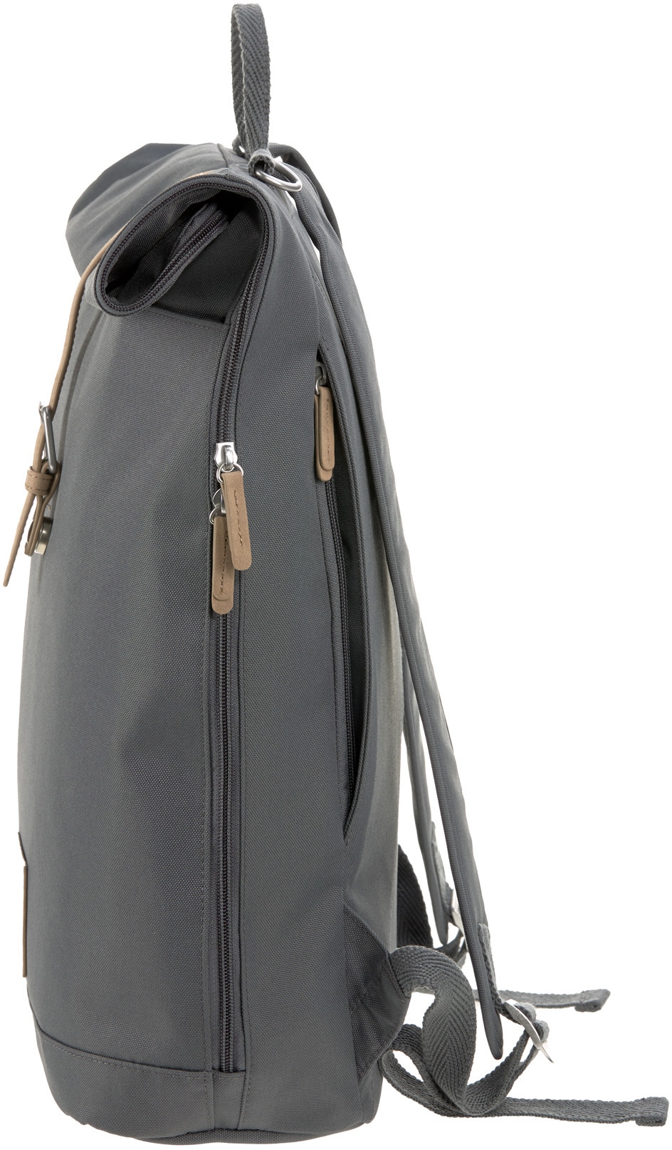 LÄSSIG Wickelrucksack »Green Label, Rolltop, anthracite«, Material ♕ zum aus vegan; Teil recyceltem bei PETA-approved