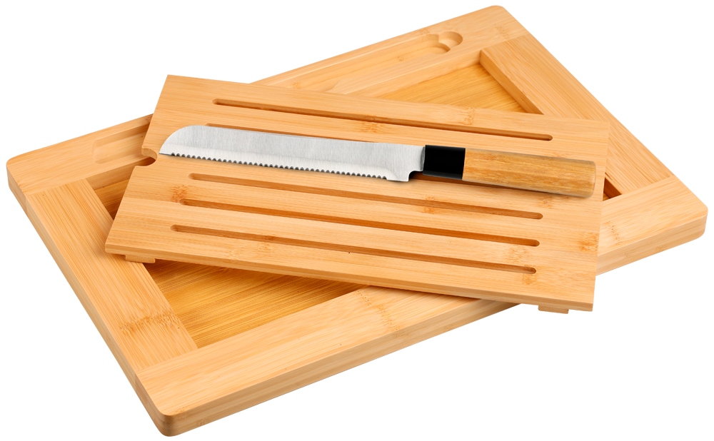 KESPER® Schneidebrett »Brot-Schneidebrett« inkl. Brotmesser