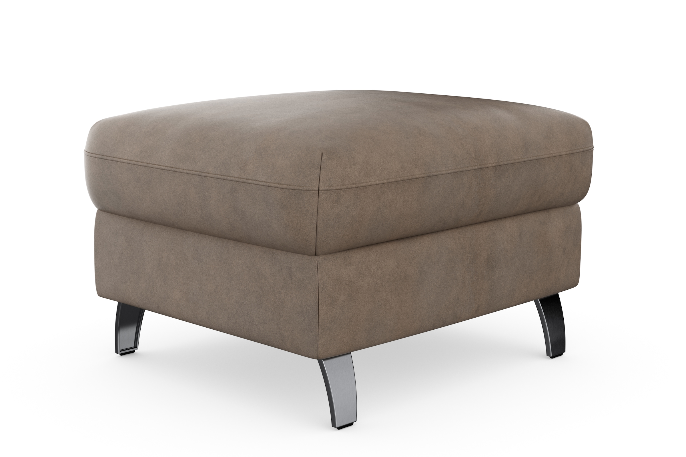 sit&more Stauraumhocker »Grenoble«, mit Stauraum und satinierten Füßen