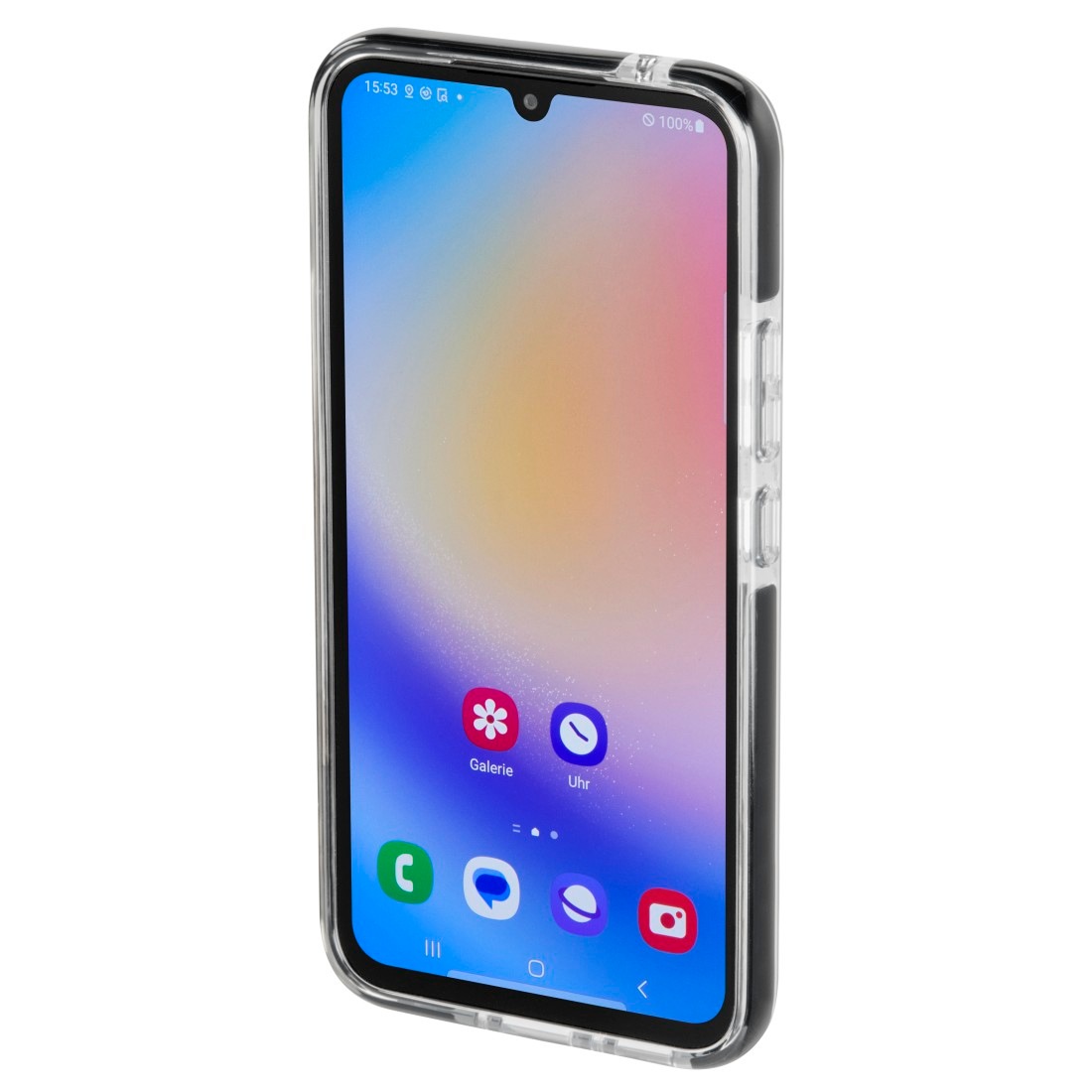 Hama Smartphone-Hülle »Cover für Samsung Galaxy A34 5G, transparent, schwarz, wasserabweisend«, Galaxy A34 5G