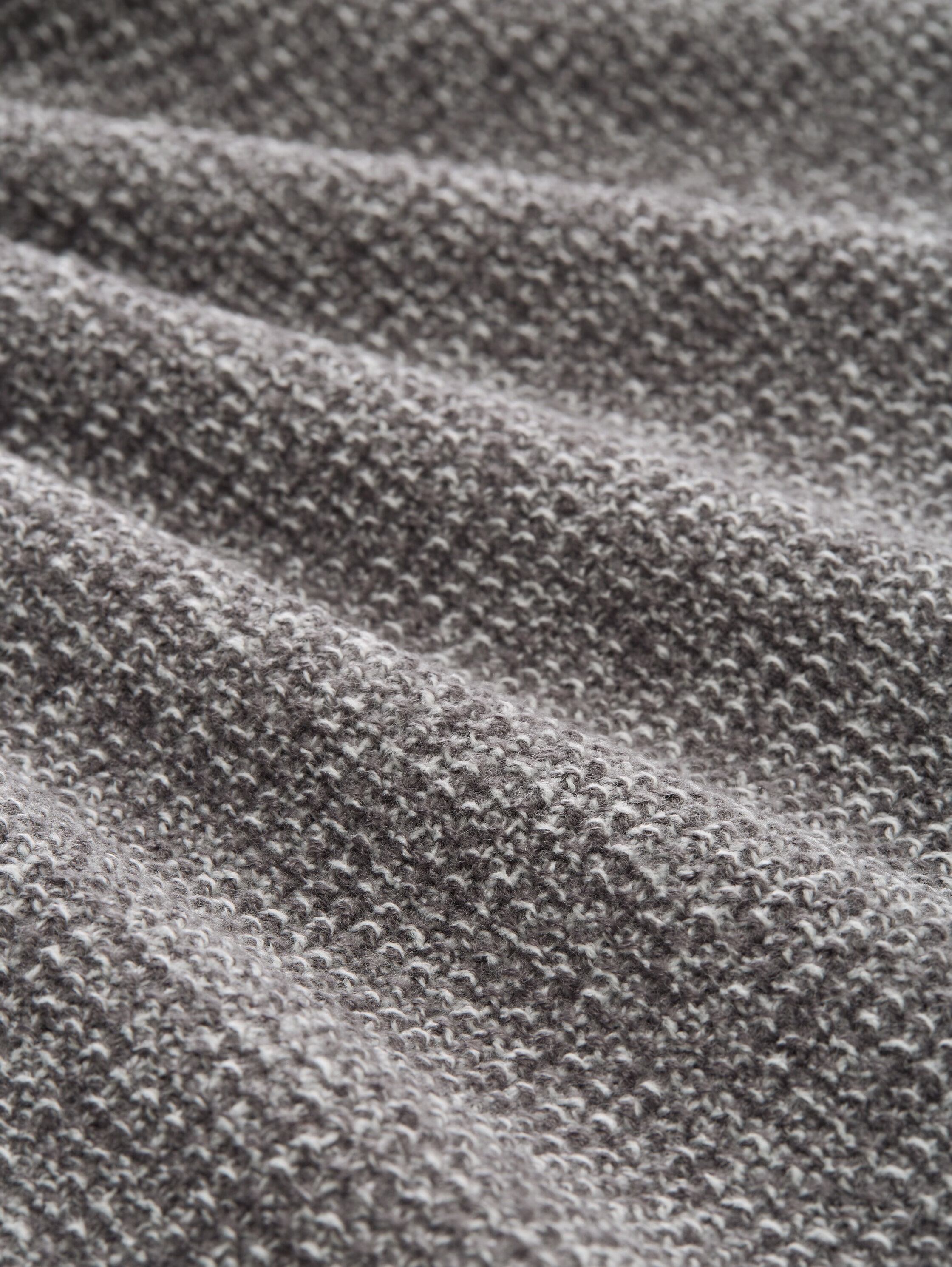 TOM TAILOR Denim Strickpullover mit Logo Stickerei