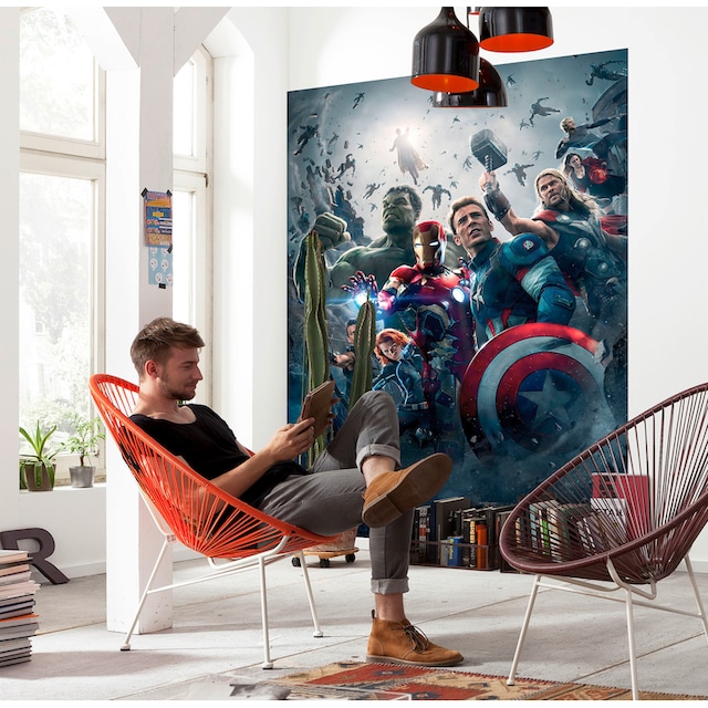 Komar Fototapete »Avengers Age of Ultron Movie Poster«, 184x254 cm (Breite  x Höhe), inklusive Kleister online kaufen | mit 3 Jahren XXL Garantie