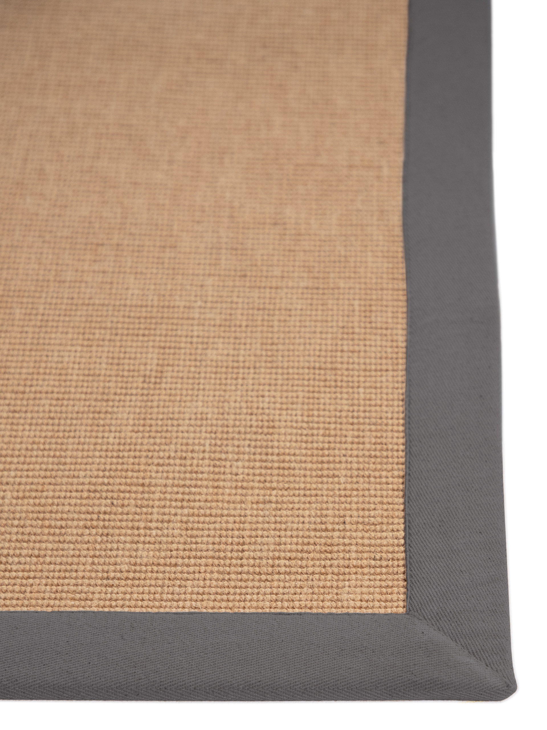 carpetfine Sisalteppich »Sisal  ,    auch als Läufer erhältlich« rechteckig 5 mm Höhe mit farbiger Bordüre, Anti Rutsch Rückseite, viele Größen, Wohnzimmer