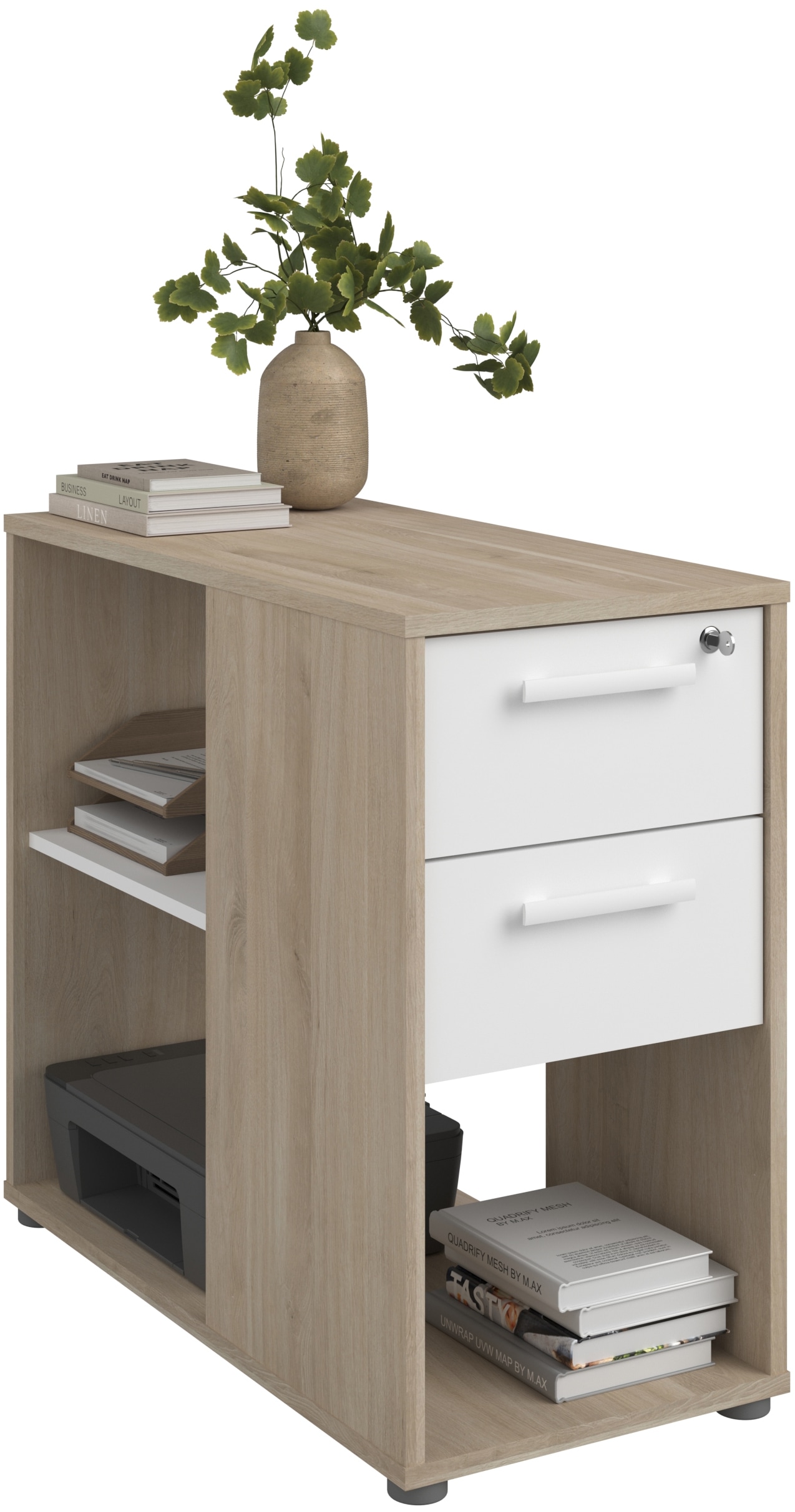 Parisot Büromöbel-Set »Start Up« Set, 3-tlg., 3 tlg. Gesamtarbeitsfläche 189 x 80 cm