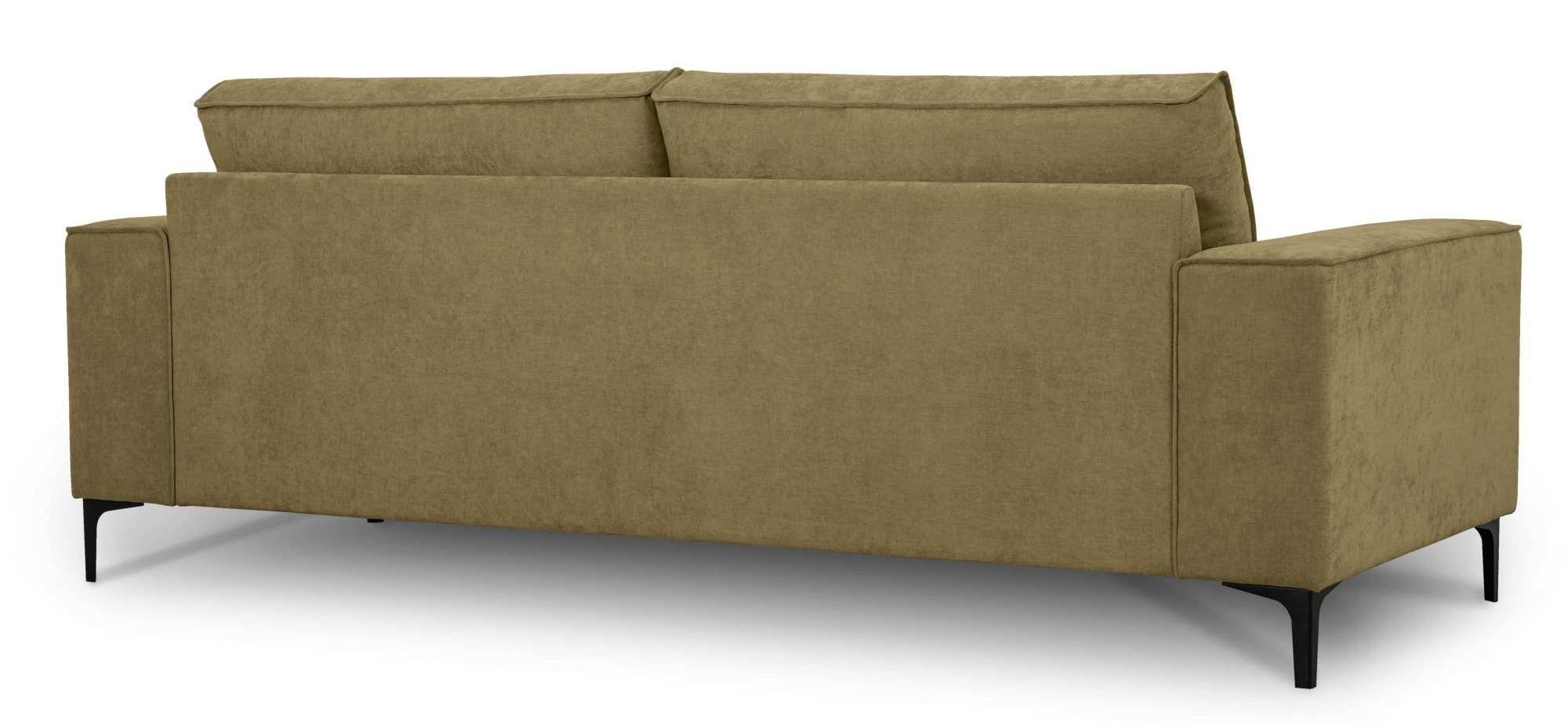 Places of Style 3-Sitzer »3er Sofa Oland, Struktur, Flachgewebe, Luxus-Microfaser, Boucle«, 224 cm, Wellenunterfederung, Skandi-Design, Metallfüße