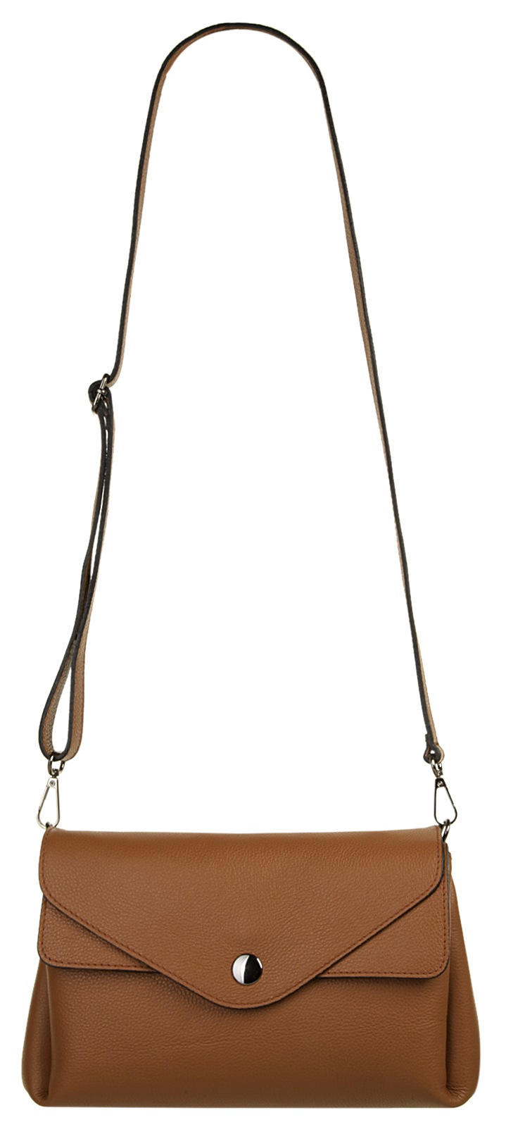 Cluty Umhängetasche, echt Leder, Made in Italy
