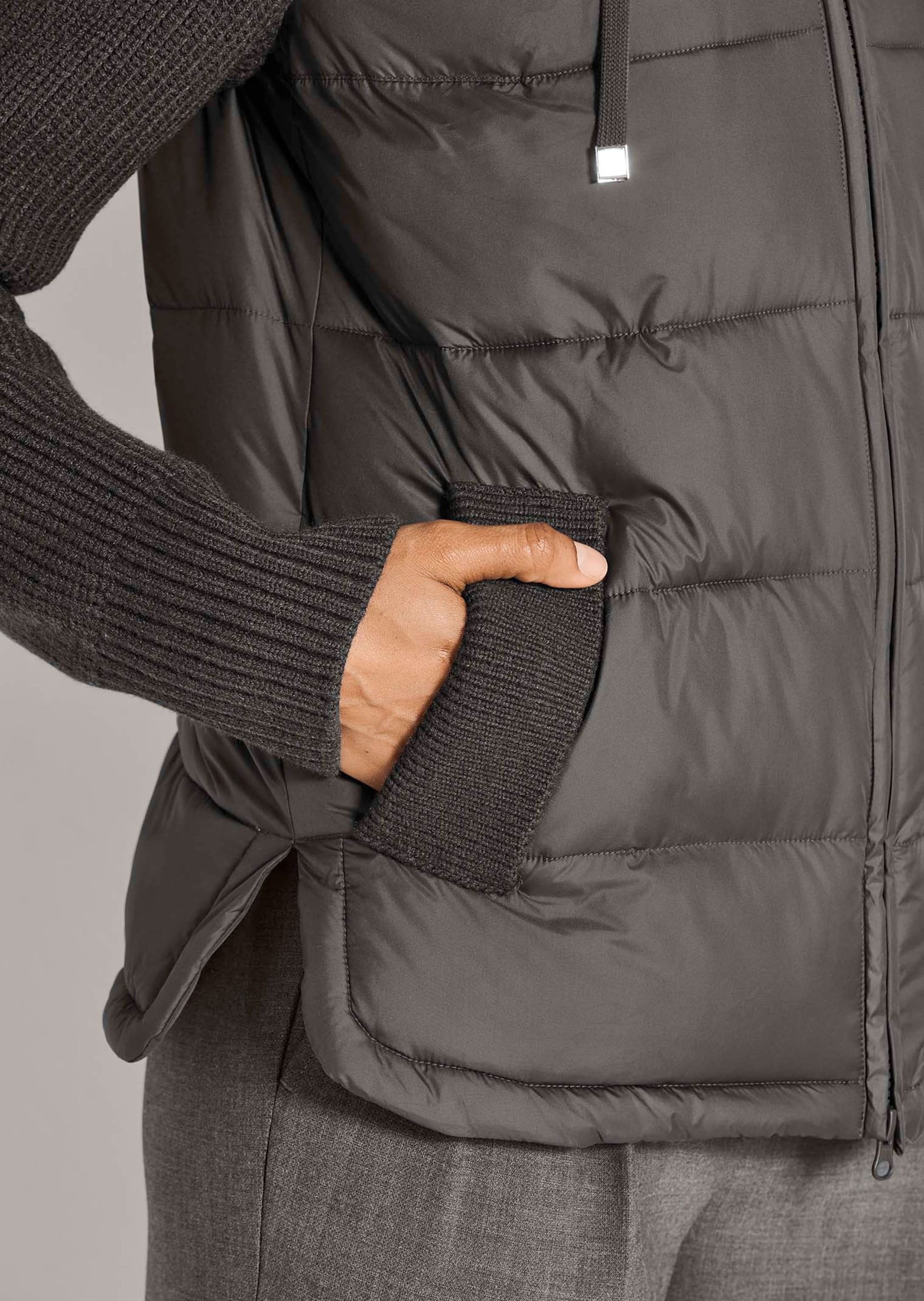 MADELEINE Kurzjacke »Jacke Steppjacke mit Strickärmeln«