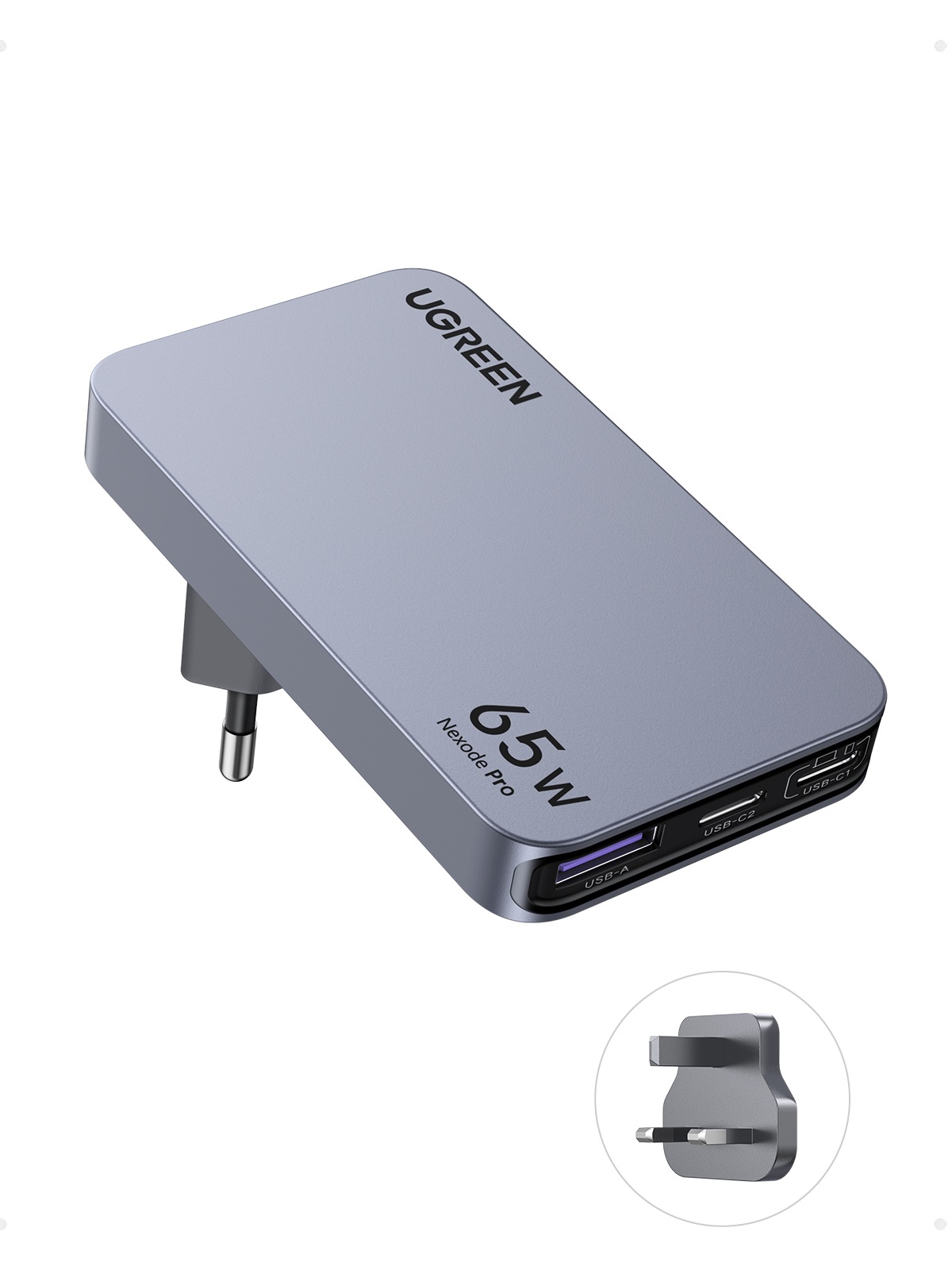 UGREEN Schnelllade-Gerät »Nexode Pro 65W 3-Port GaN Ultra-Slim Fast Charger X753«
