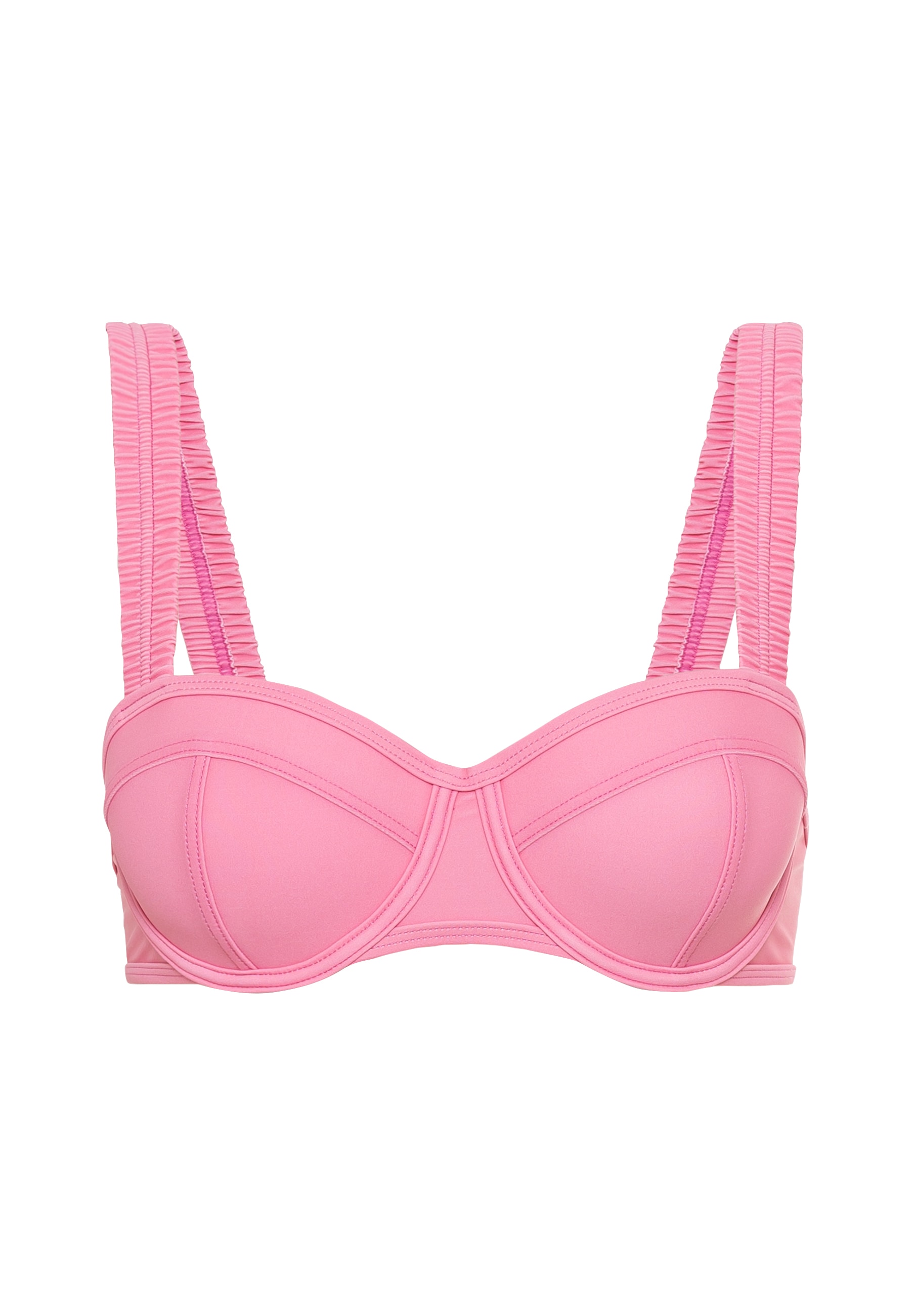 LSCN by LASCANA Bügel-Bikini-Top »Gina«, mit gerafften Trägern