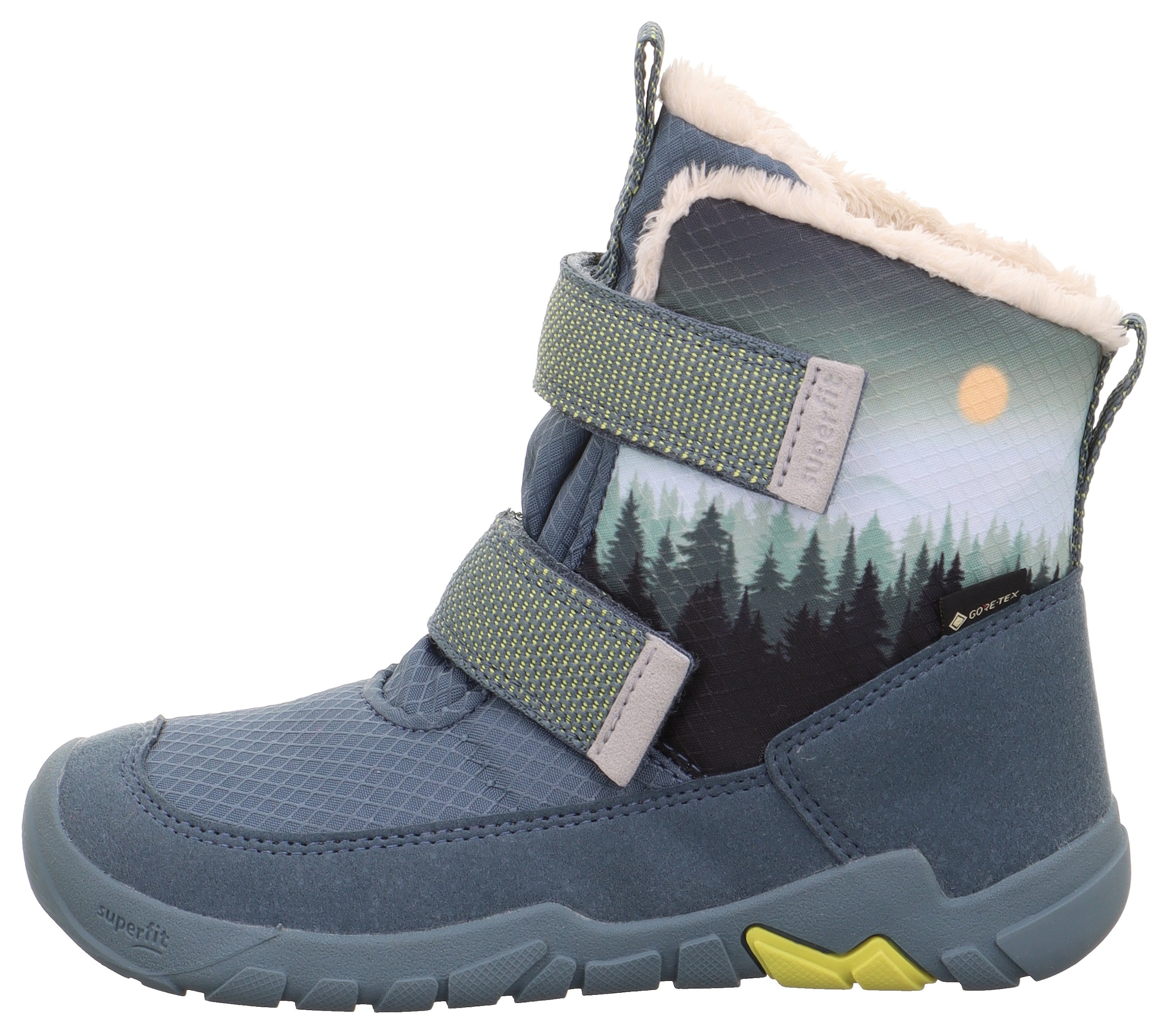 Superfit Winterstiefel »TRACE WMS: mittel«, Barfußschuh, Klettstiefel, Winterschuh mit Digital Druck