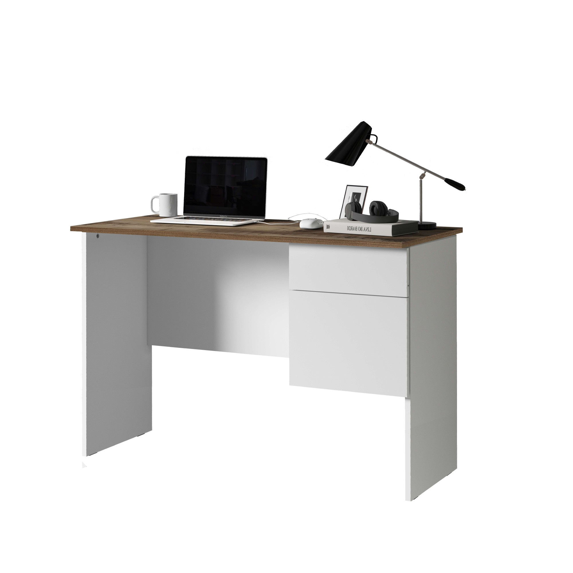 INOSIGN Schreibtisch »Sunrise, kleiner Computertisch, Bürotisch«, mit 1 Tür & 1 Schublade, Tischplatte Breite 110 cm, Made in Italy