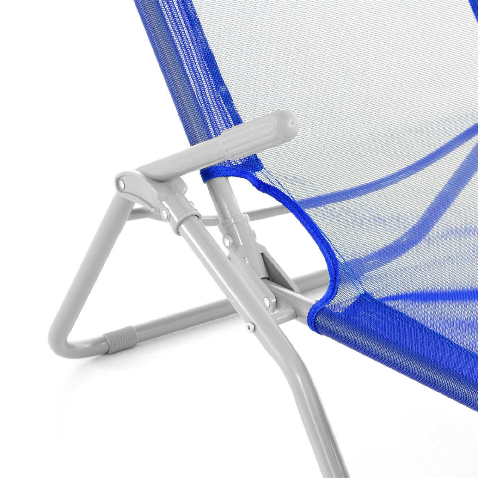 VCM Gartenliege »2er Set Camping-Liege Blau«