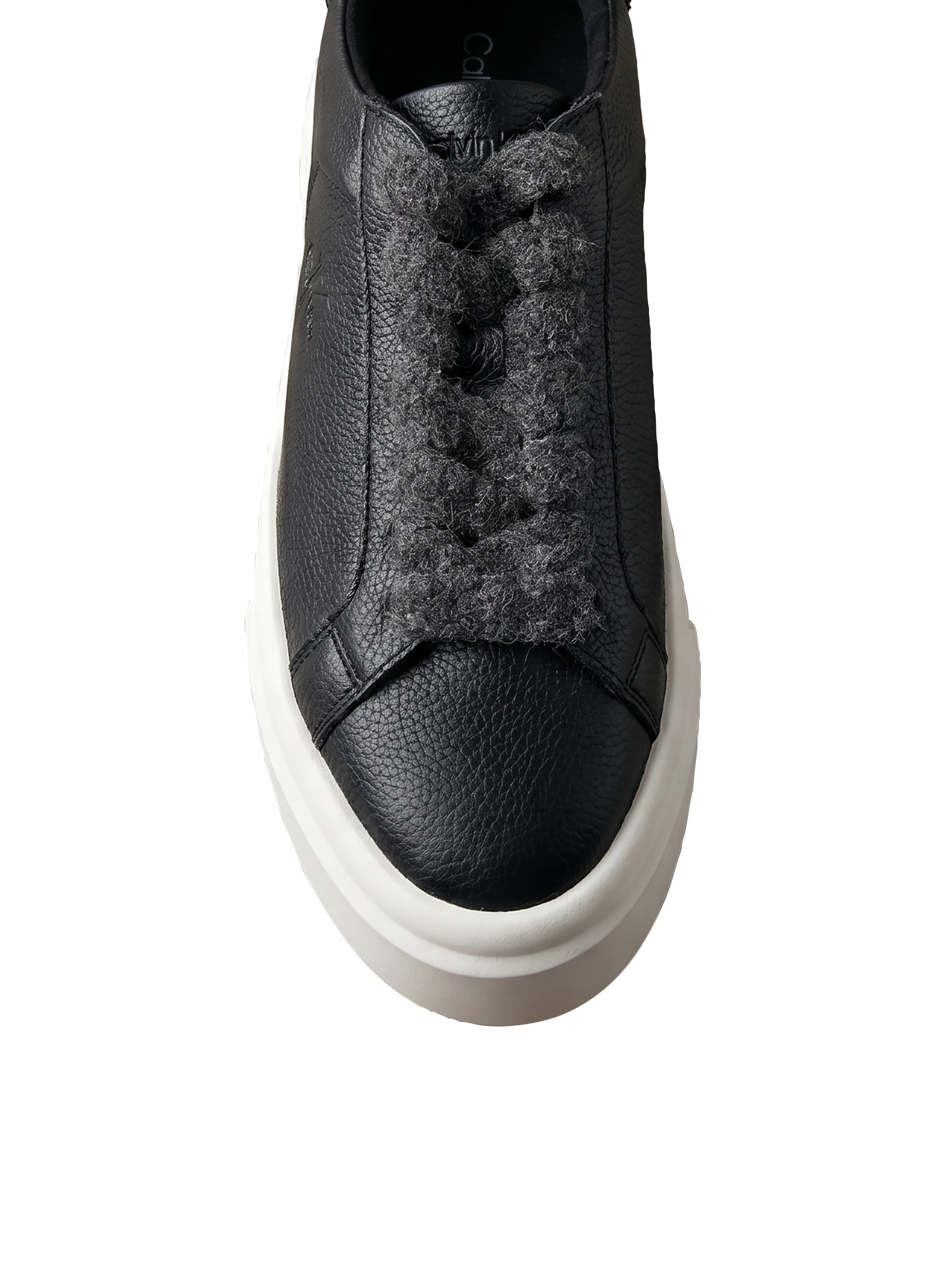 Calvin Klein Plateausneaker »FLATFORM LACEUP LTH WL«  Halbschuh, Freizeitsneaker mit seitlichem CK-Logo