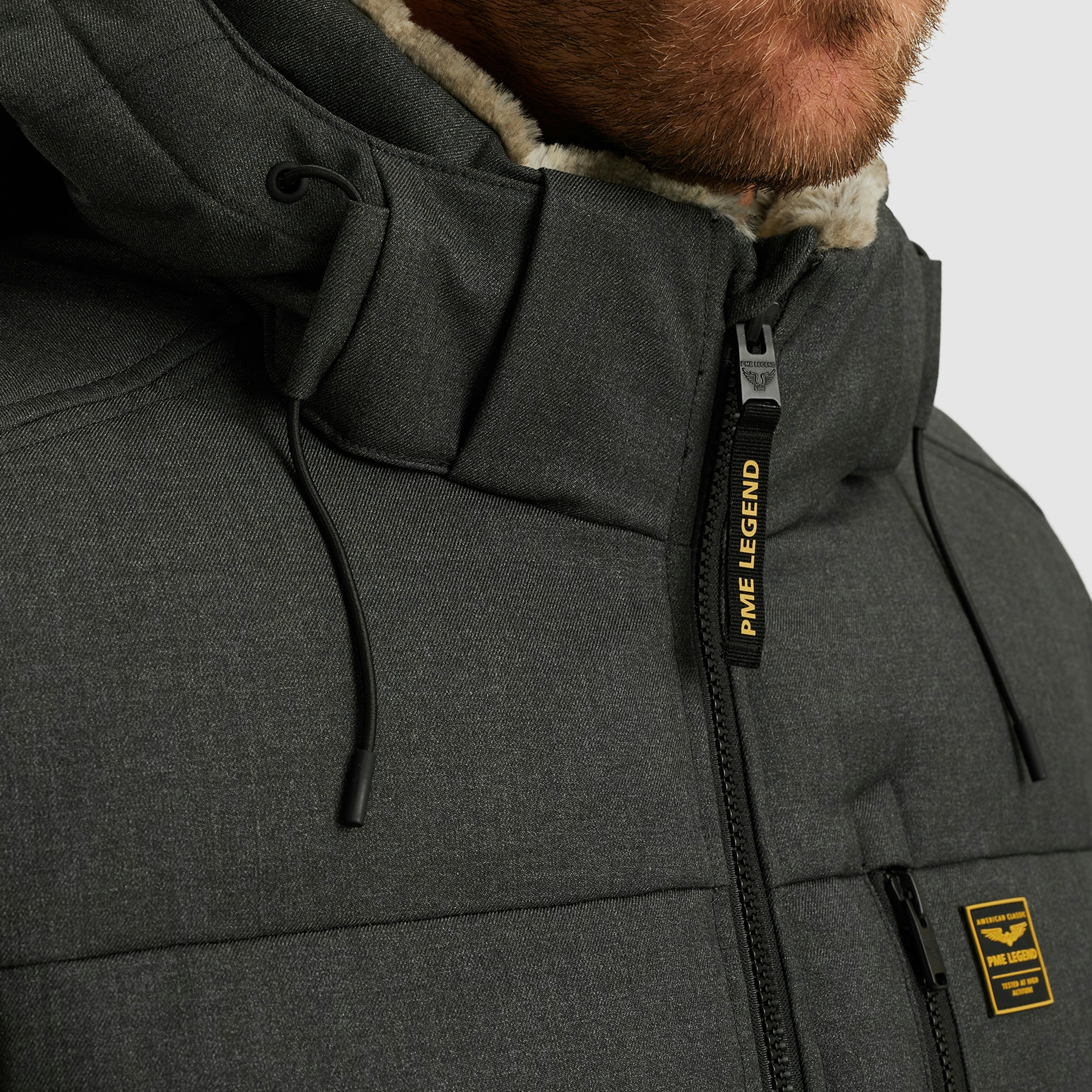 PME LEGEND Steppjacke »YETCRAFT« mit Kapuze Verschließbare Eingriff-, Brust- und Innentasche