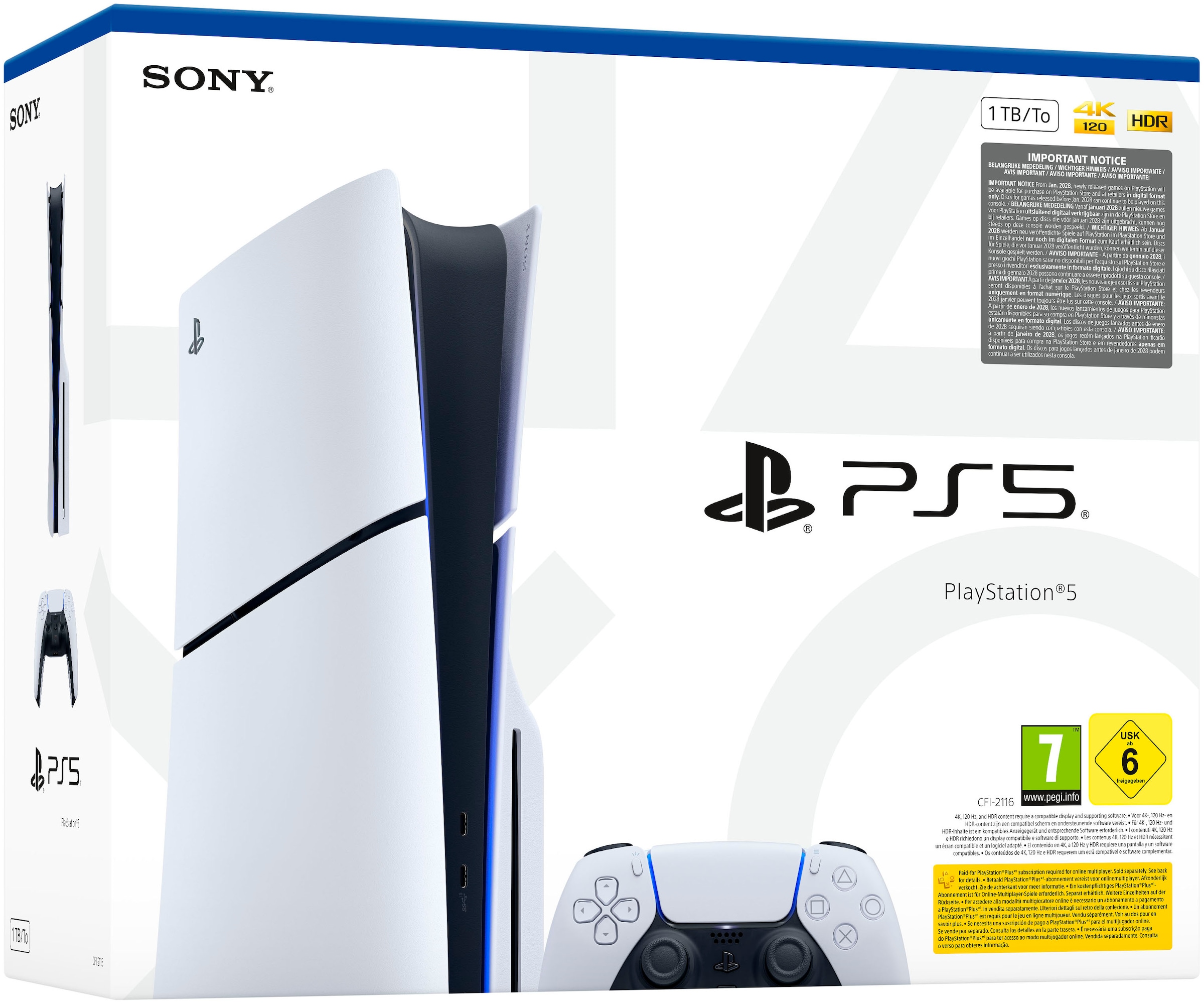 PlayStation 5 Konsolen-Set »PS5 Disk Edition (Slim) inkl. Halo: Campaign Evolved« 1.000 GB 1 TB