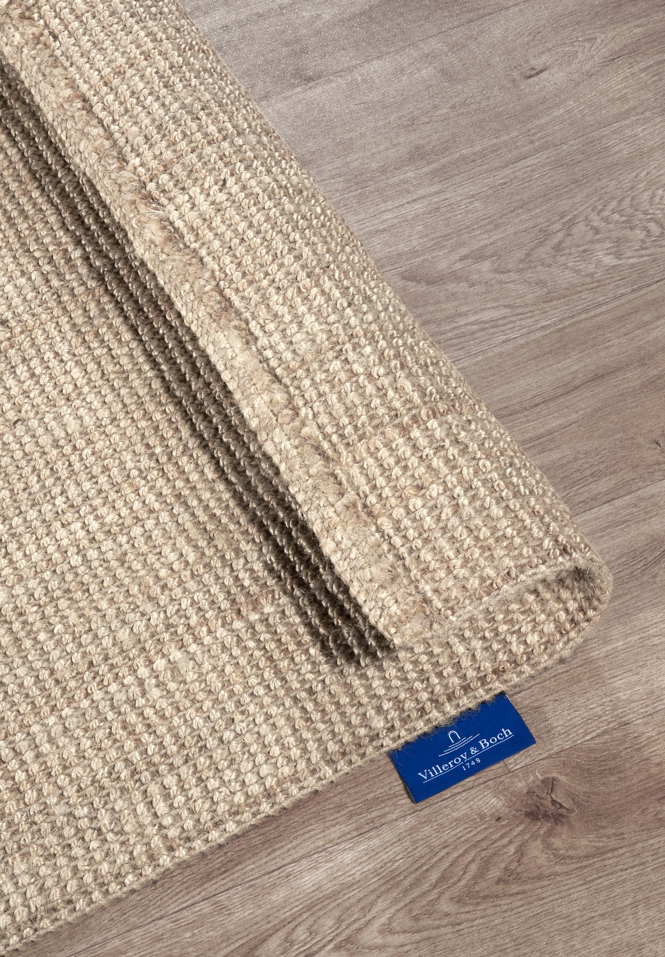 Villeroy & Boch Teppich »Rosalie«, rechteckig, Jute, Natur, Wohnzimmer, Esszimmer, Schlafzimmer, Flur, Modern, Boho