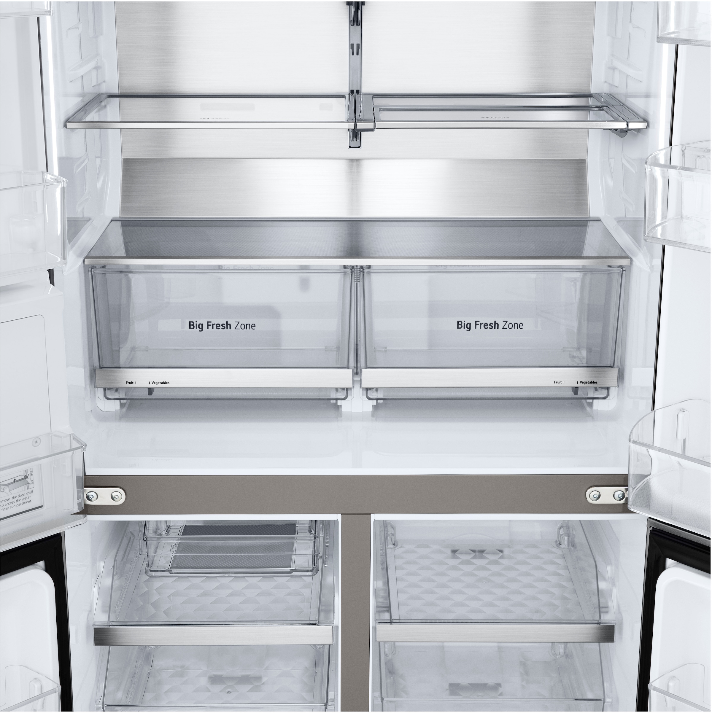 LG Multi Door »GMG960MBEE«, InstaView®: zweimal klopfen, reinschauen! mit Craft Ice - Spender