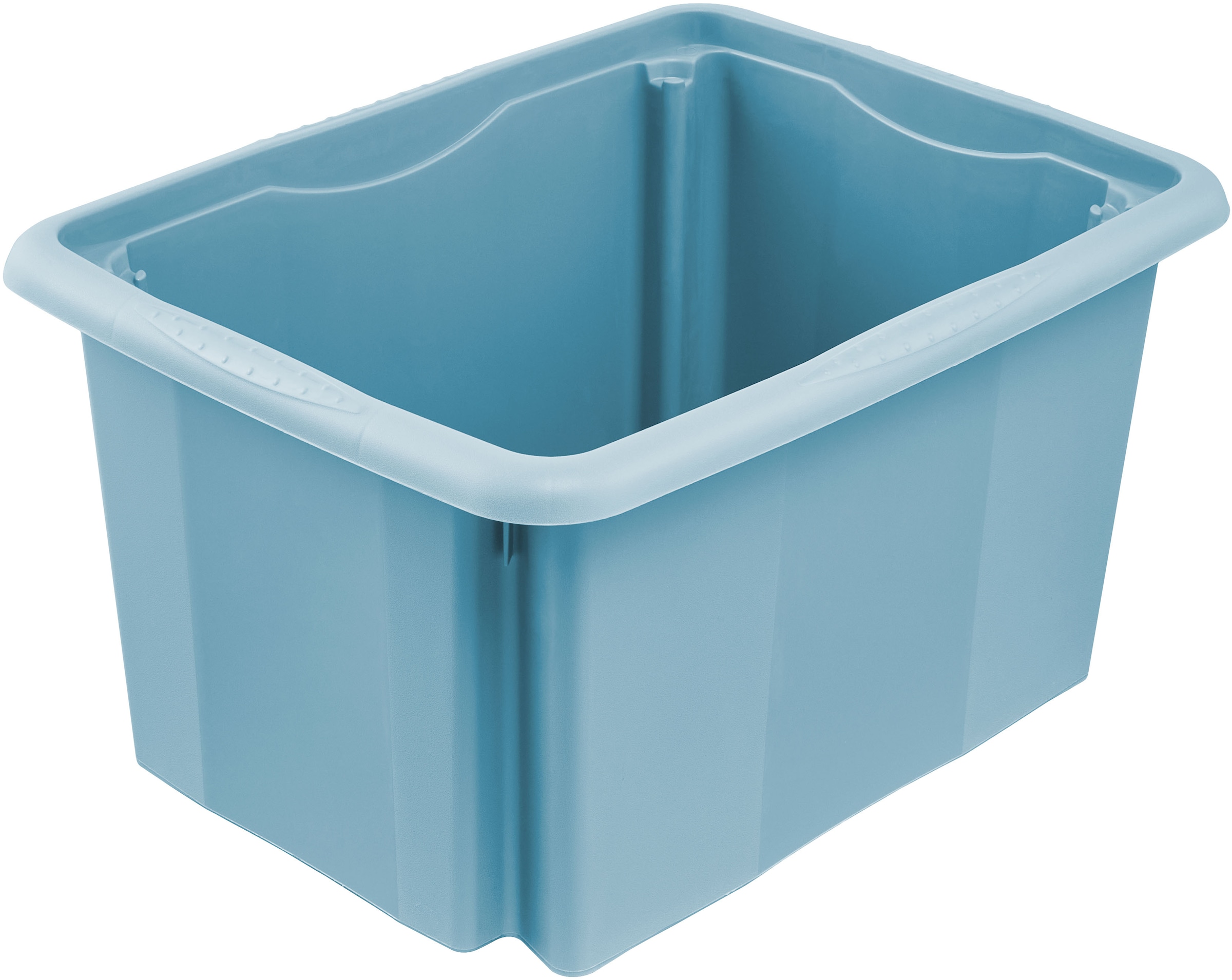 keeeper Aufbewahrungsbox »Emil, Box mit Deckel, 3er Set, 15 L, 38 x 28,5 x 20,5 cm« ineinander und aufeinander stapelbar