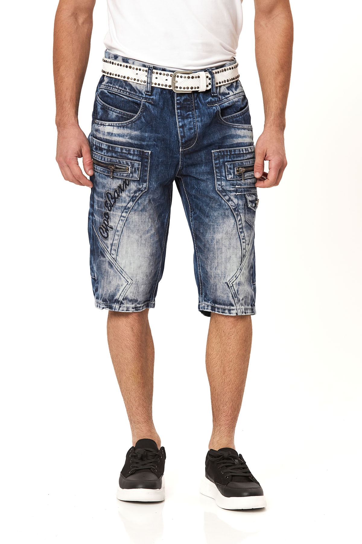 Cipo & Baxx Jeansbermudas Baumwolle, regular fit
