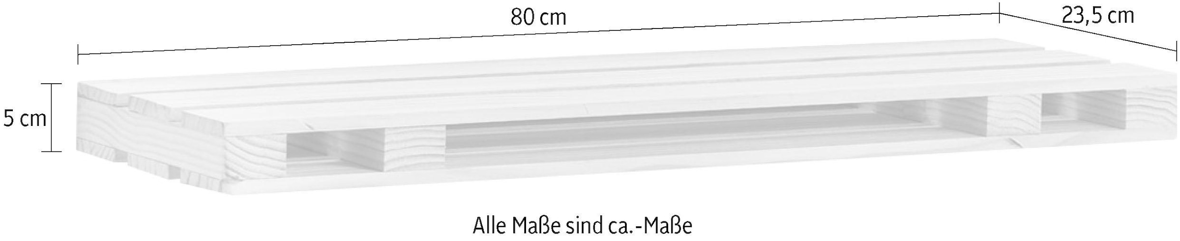 Zeller Present Wandregal »Palette«