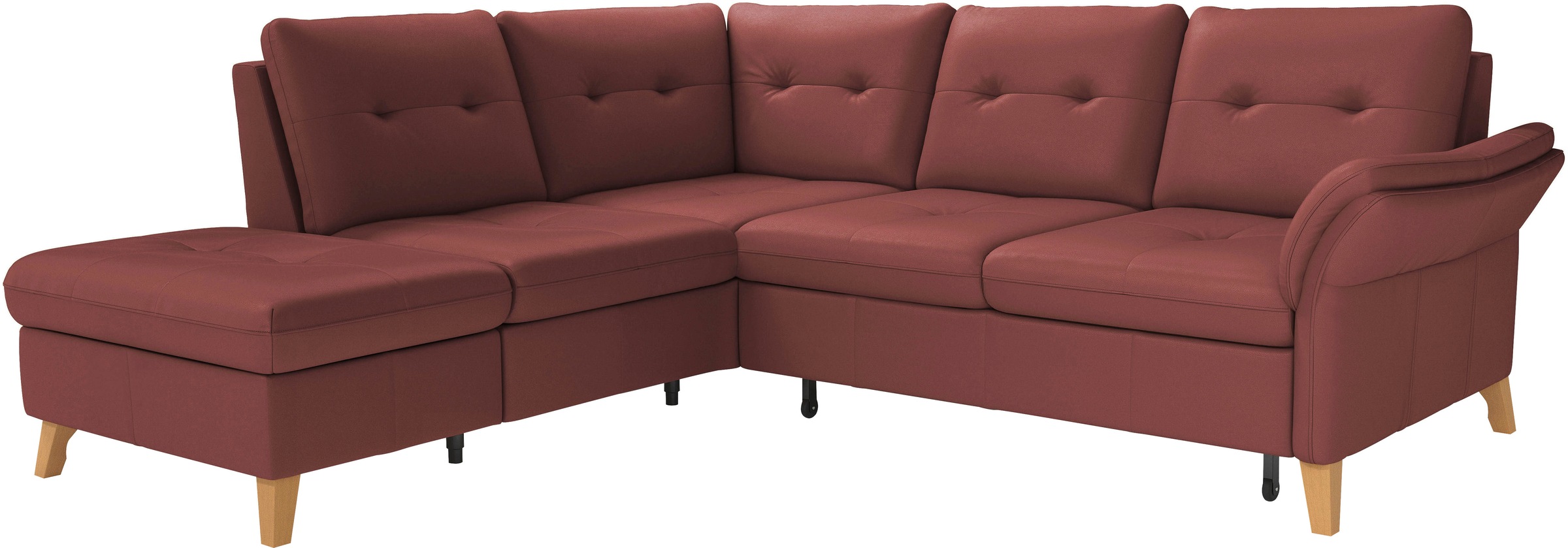 sit&more Ecksofa »Göteborg«, inkl. Sitztiefenverstellung, wahlweise mit Bettfunktion & Bettkasten