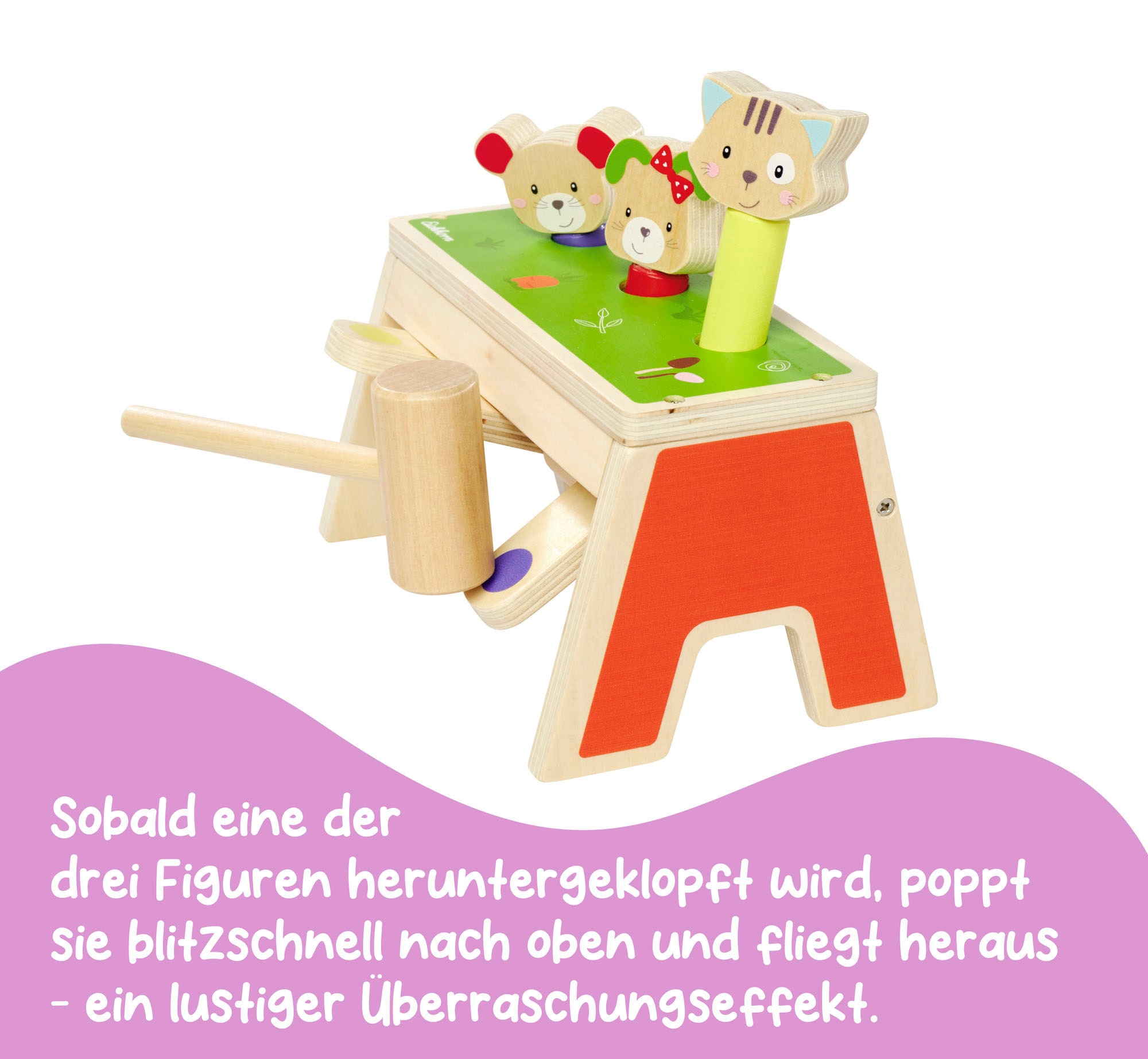 Eichhorn Klopfbank »Klopfspiel Pop Up«, FSC® - schützt Wald - weltweit