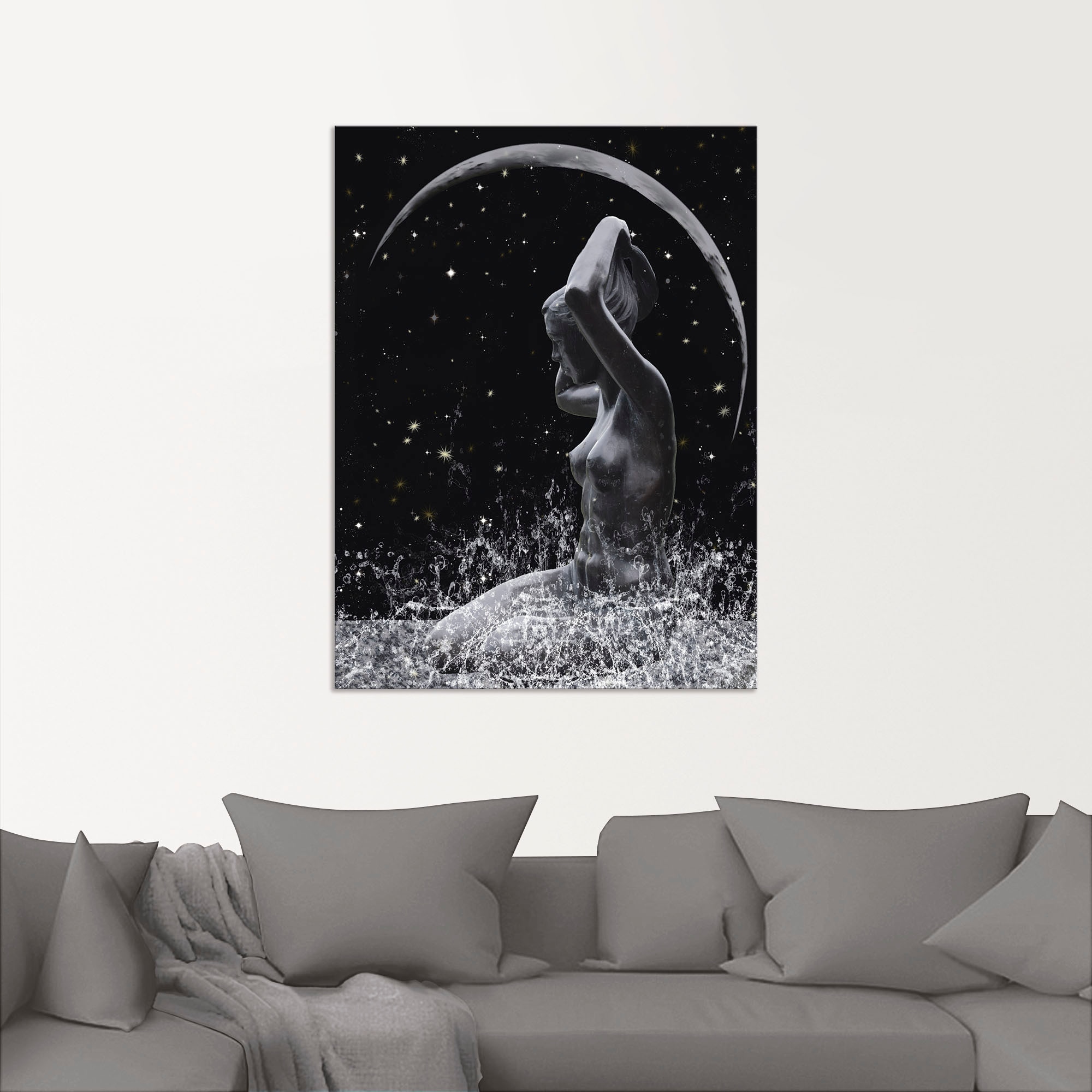 Artland Wandbild »Unterm Silbermond«, Erotische versch. Wandaufkleber in St.), bestellen Größen Poster (1 bequem oder Leinwandbild, als Bilder, Alubild