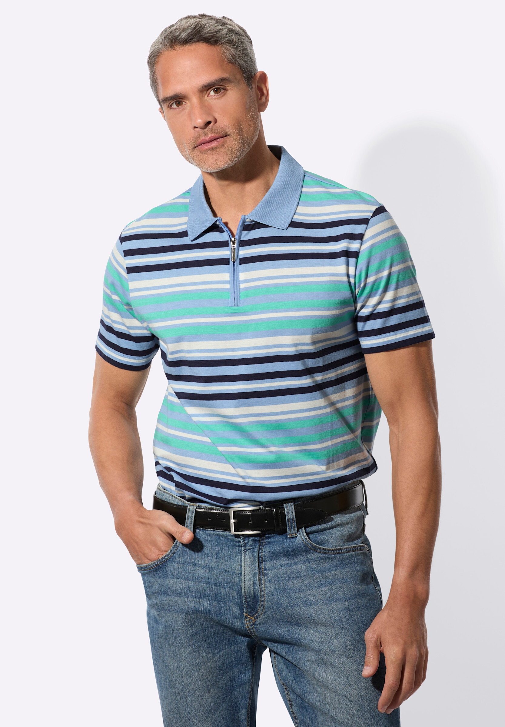 Sieh an! Poloshirt »Kurzarm-Poloshirt Poloshirt«
