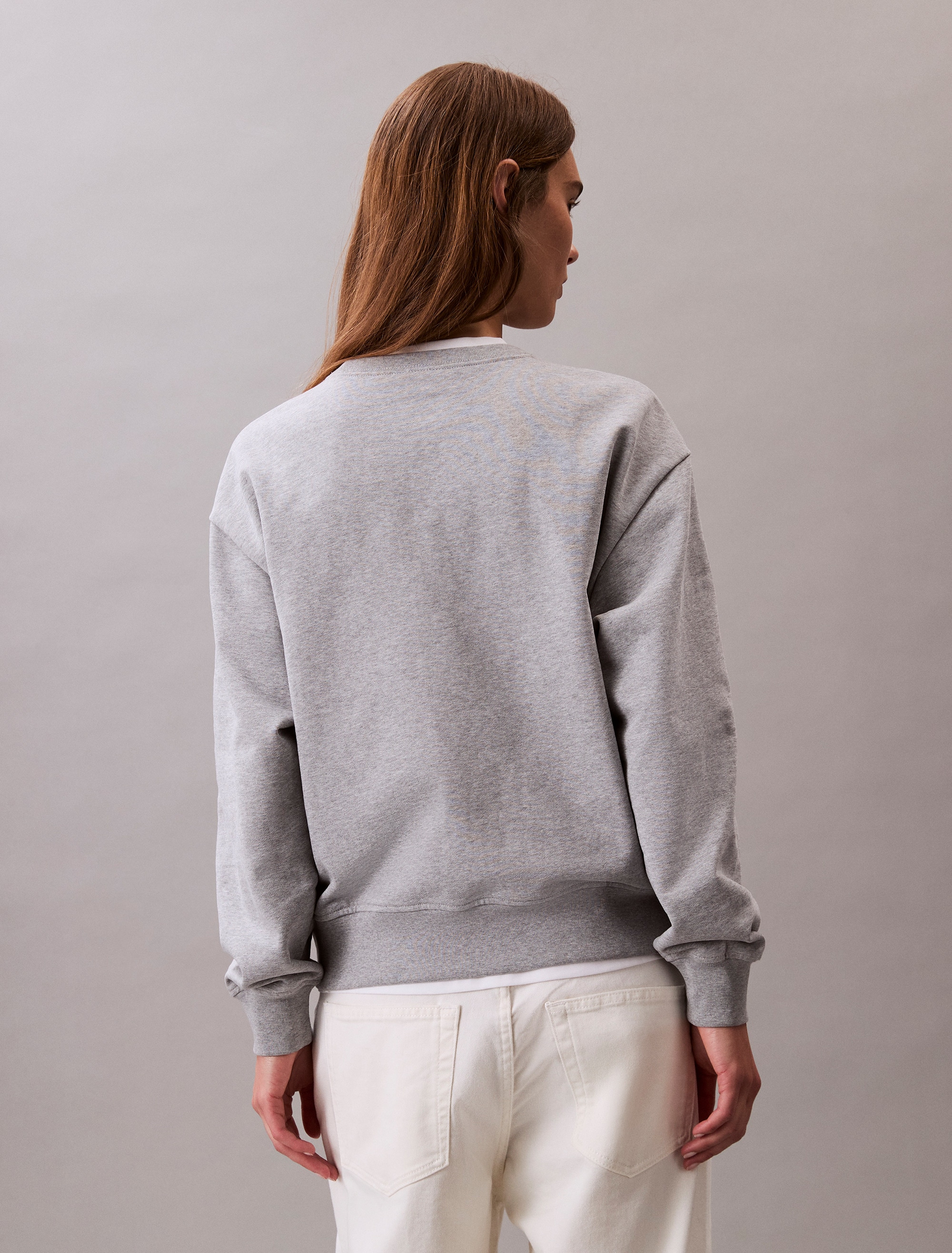 Calvin Klein Jeans Sweatshirt »LS MONOLOGO FRENCH TERRY RLXD CR«, , Logoschriftzug
