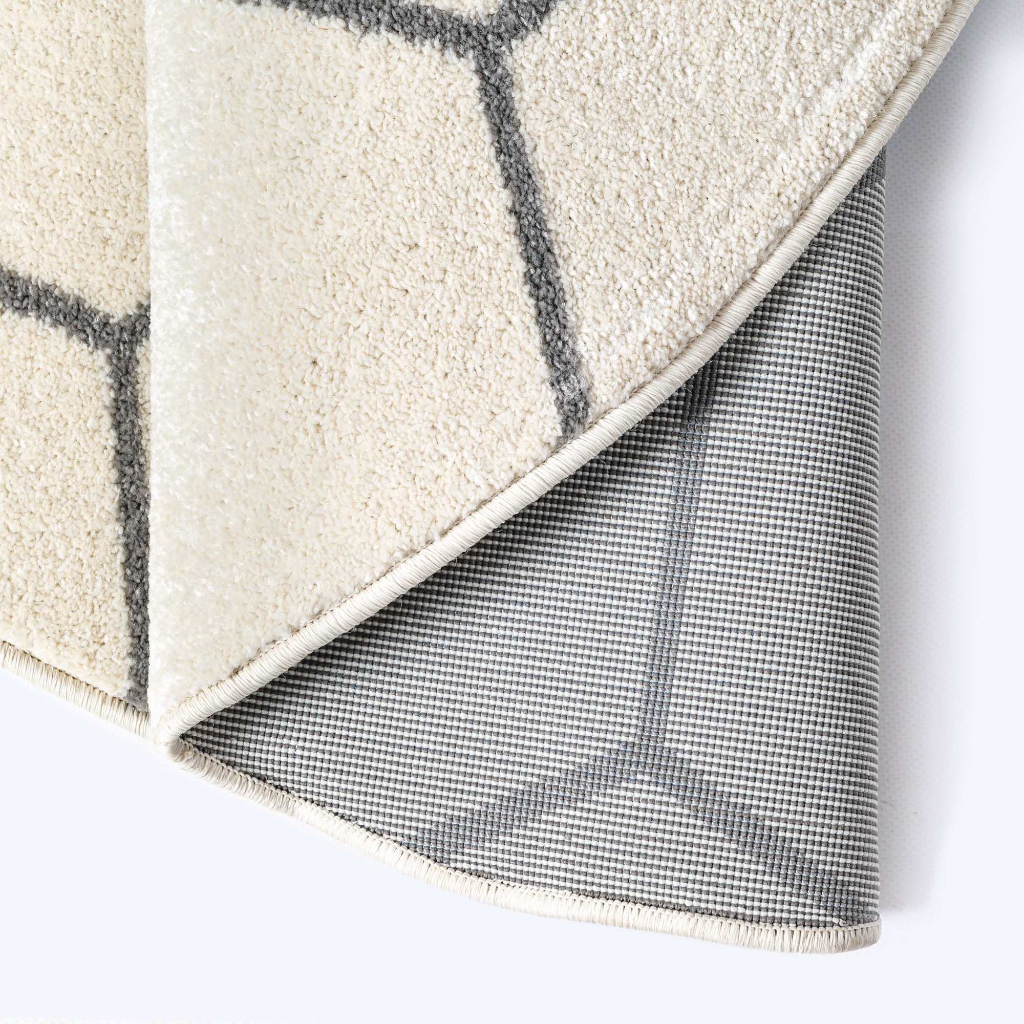 Sanat Teppich »Trellis« rund 10 mm Höhe Kurzflor, skandi, boho, auch als Läufer und in rund