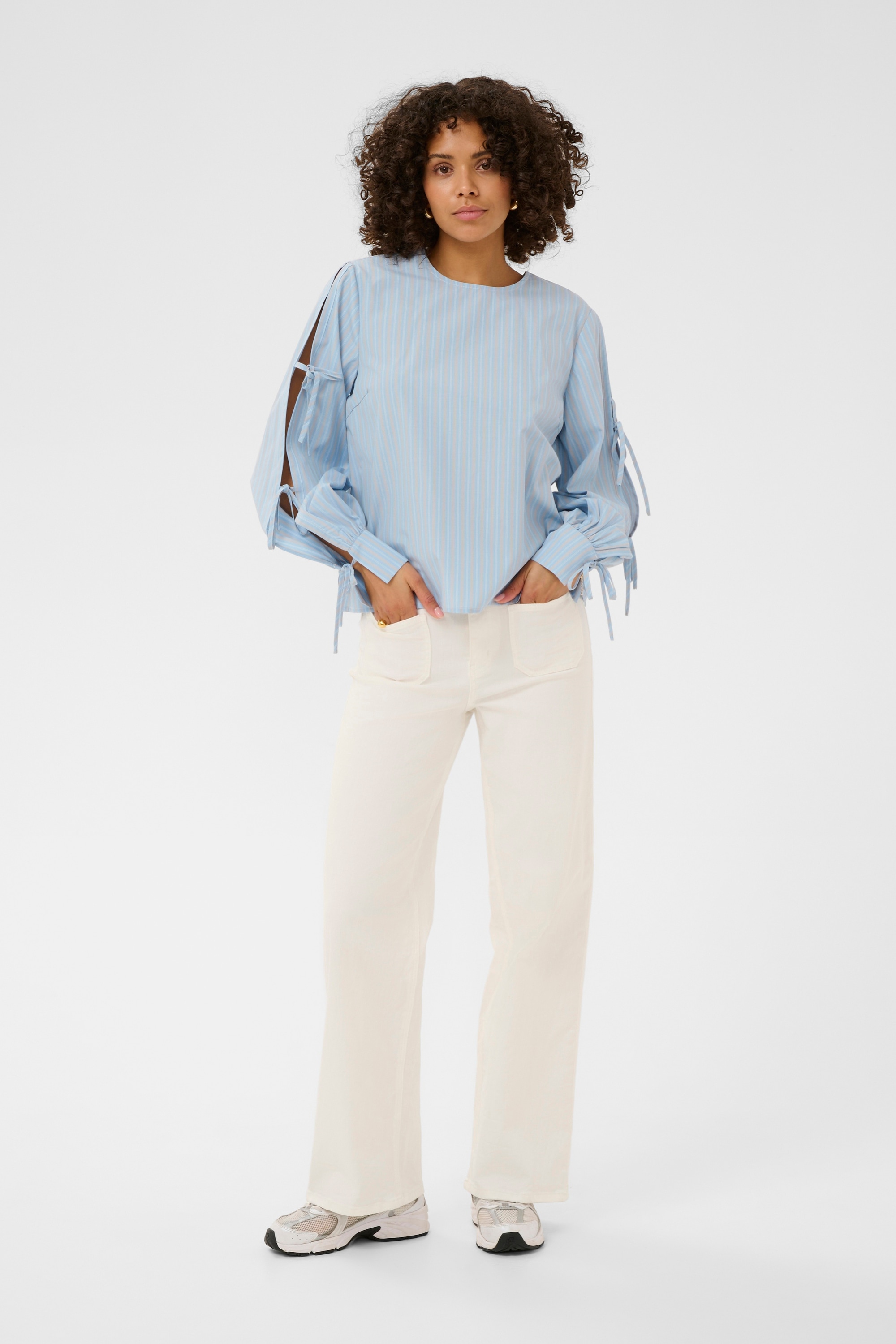 KAFFE Langarmbluse »Damen Bluse langarm KAlevia«