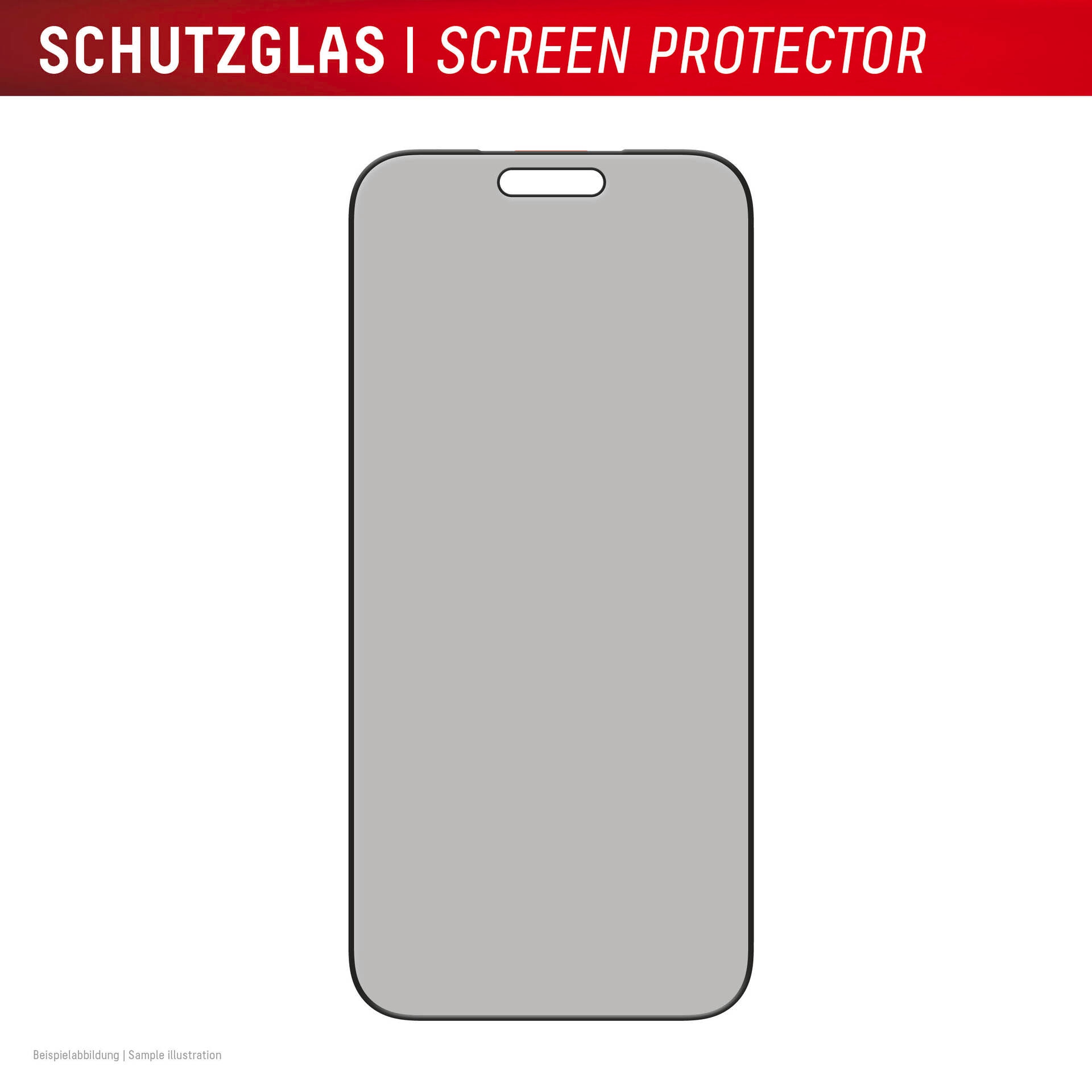 Displex Displayschutzglas »Privacy Glass Screen Protector« für Apple iPhone 17 Pro Max Displayschutzfolie, Schutzfolie, Bildschirmschutz, kratz- & stoßfest