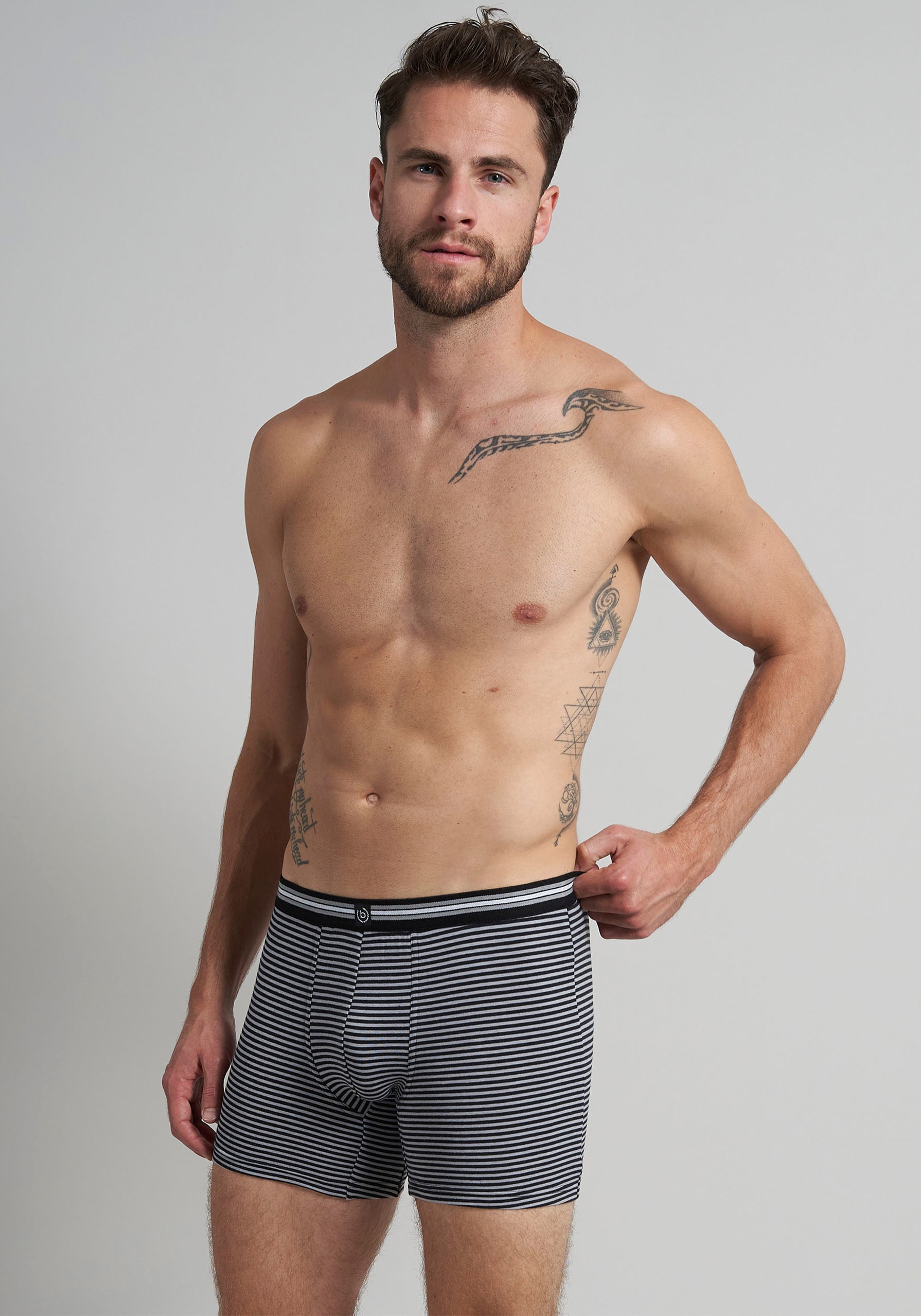 bugatti Boxershorts »Prag«, (3 St., -), mit angenehmen Tragekomfort