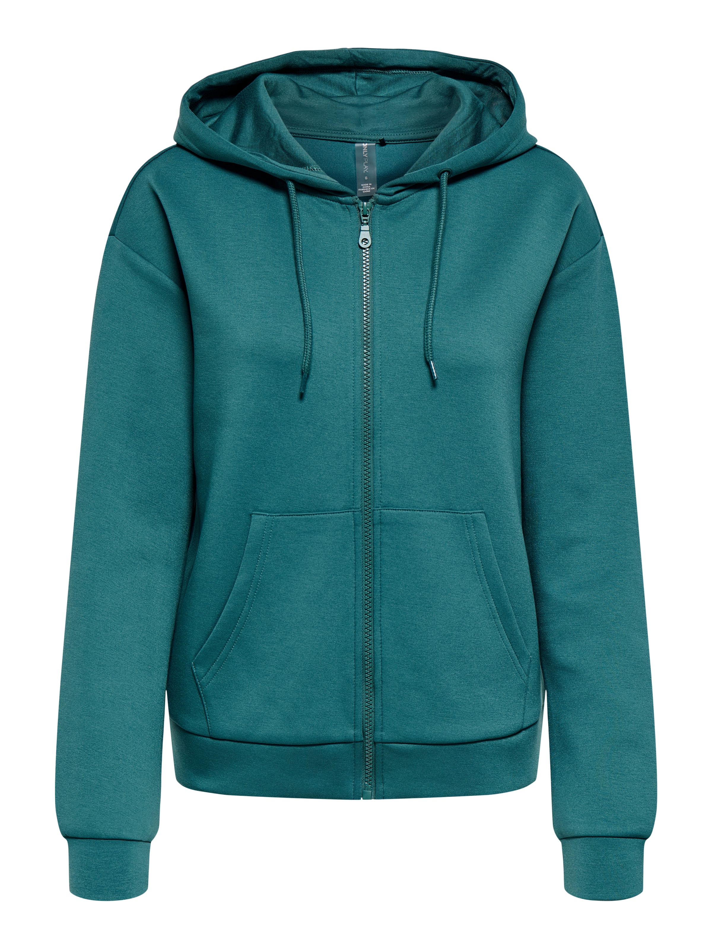 ONLY Play Kapuzensweatshirt »ONPLOUNGE LIFE HOOD FZ LS SWT NOOS«, aus Polyester, Viskose und Elasthan, Regular Fit, mit Reißverschluss

