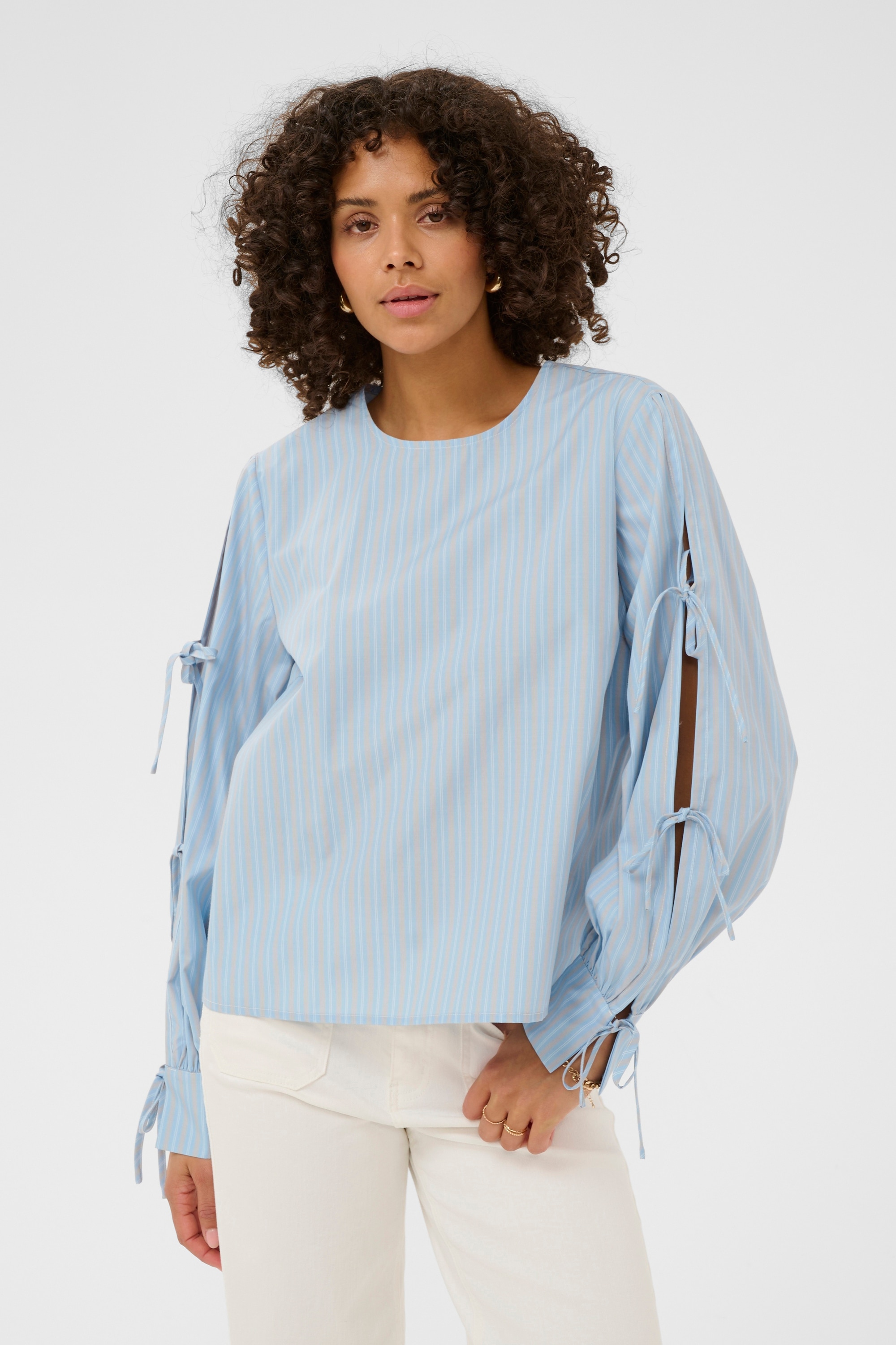 KAFFE Langarmbluse »Damen Bluse langarm KAlevia«