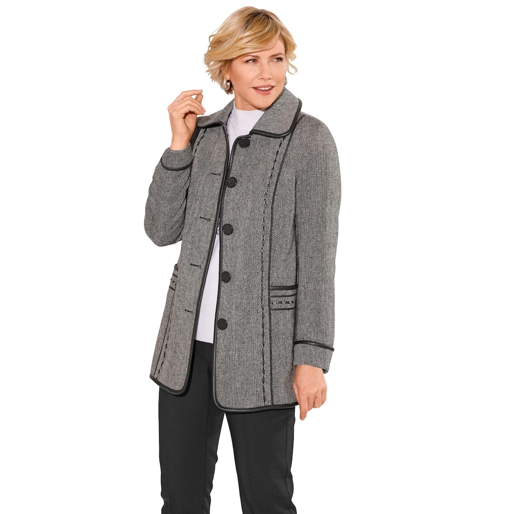 Classic Wolljacke, ohne Kapuze