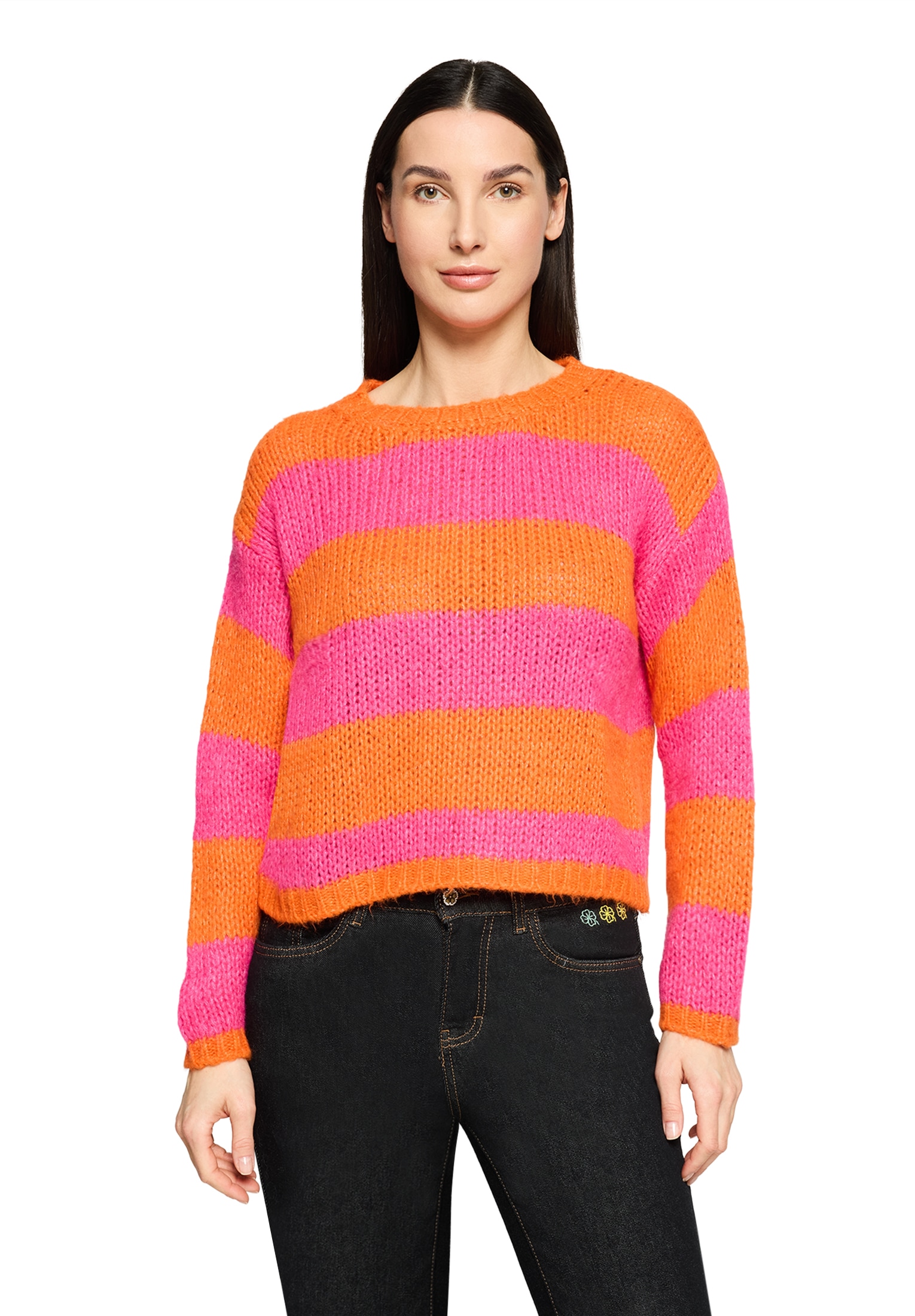 Cartoon Strickpullover »Strickpullover mit Rundhalsausschnitt«