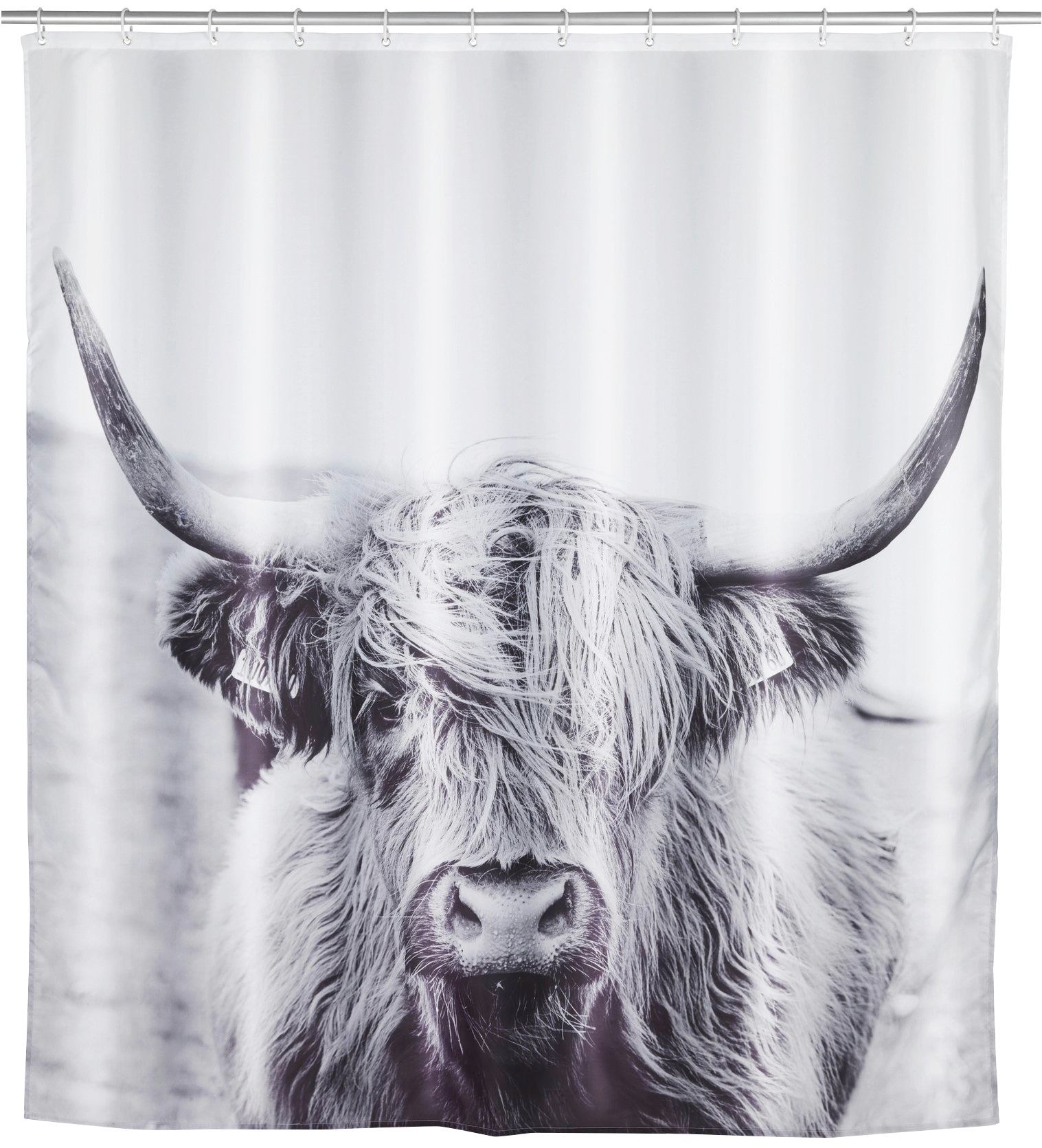 WENKO Duschvorhang "Yak" Breite 180 cm Höhe 200 cm