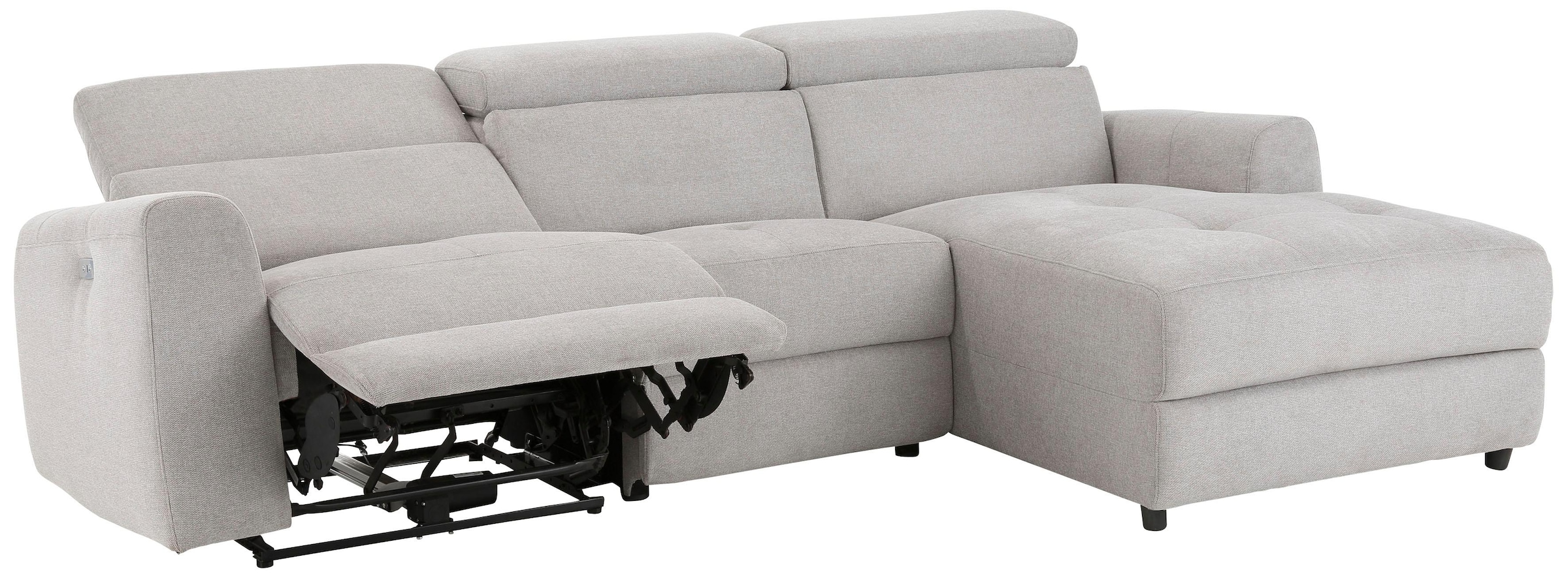 Home affaire Ecksofa »Sentrano, L-Form,«, 275 cm, man. o. elektr. Relaxfunktion und USB/Kopfverstellung