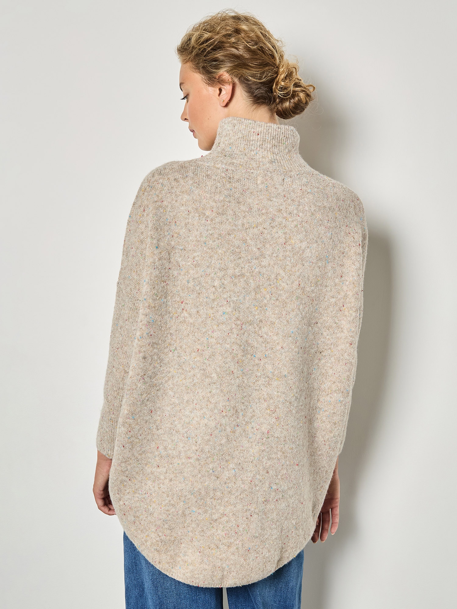 Apricot Rollkragenpullover »Apricot Regenbogenfleck-Cape-Pullover«